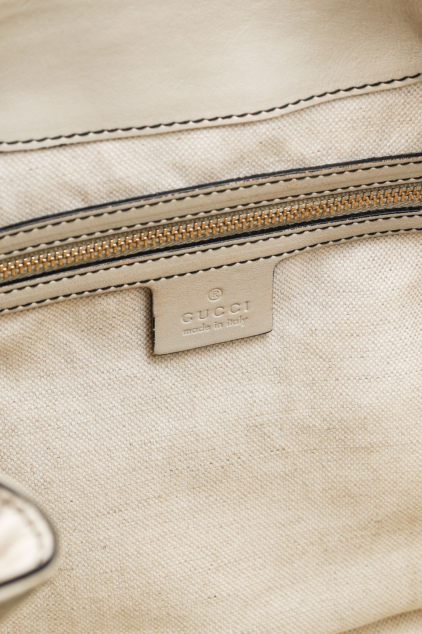Gucci Gucci Medium Emily Off-White Guccissima Leather Shoulder Bag Size ONE SIZE - 12 Thumbnail