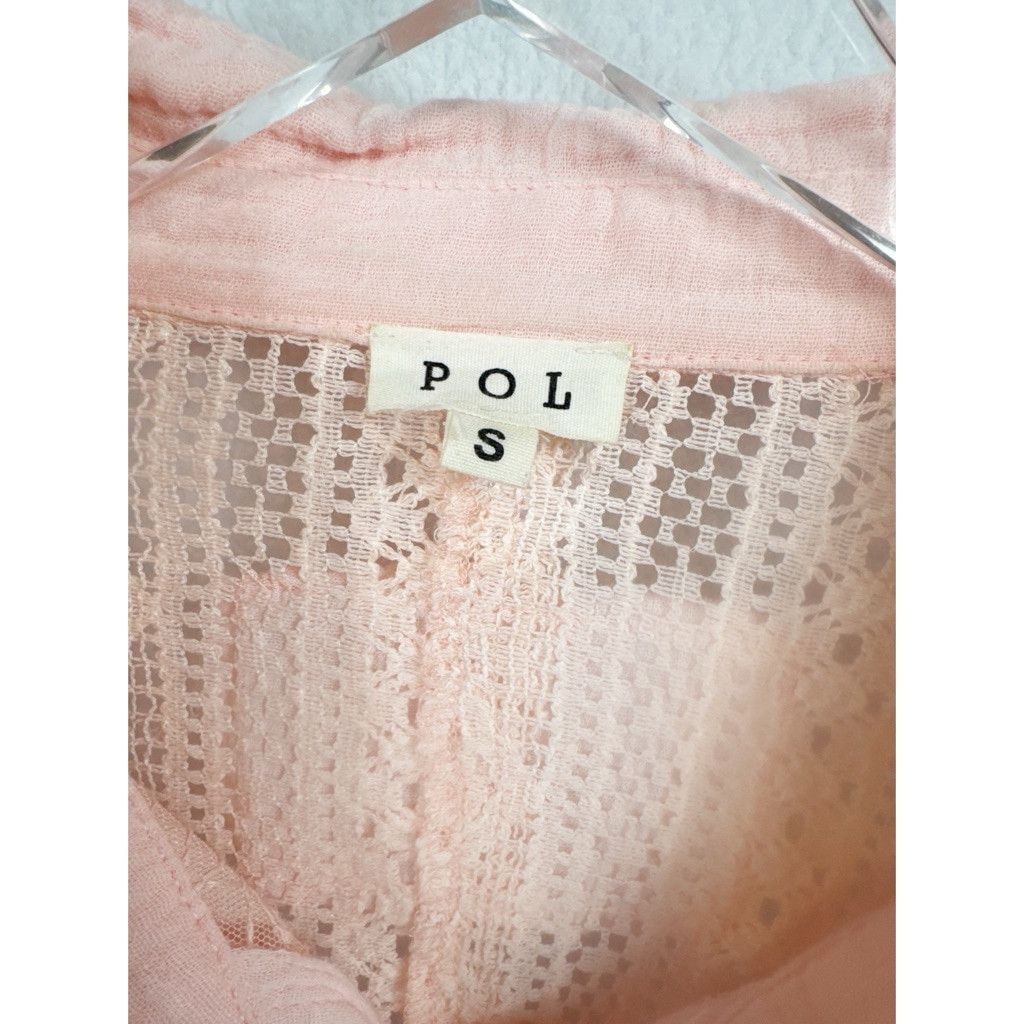 Designer NWOT POL Oversized Lace Crochet Button-Up – Size Small Size S / US 4 / IT 40 - 4 Thumbnail