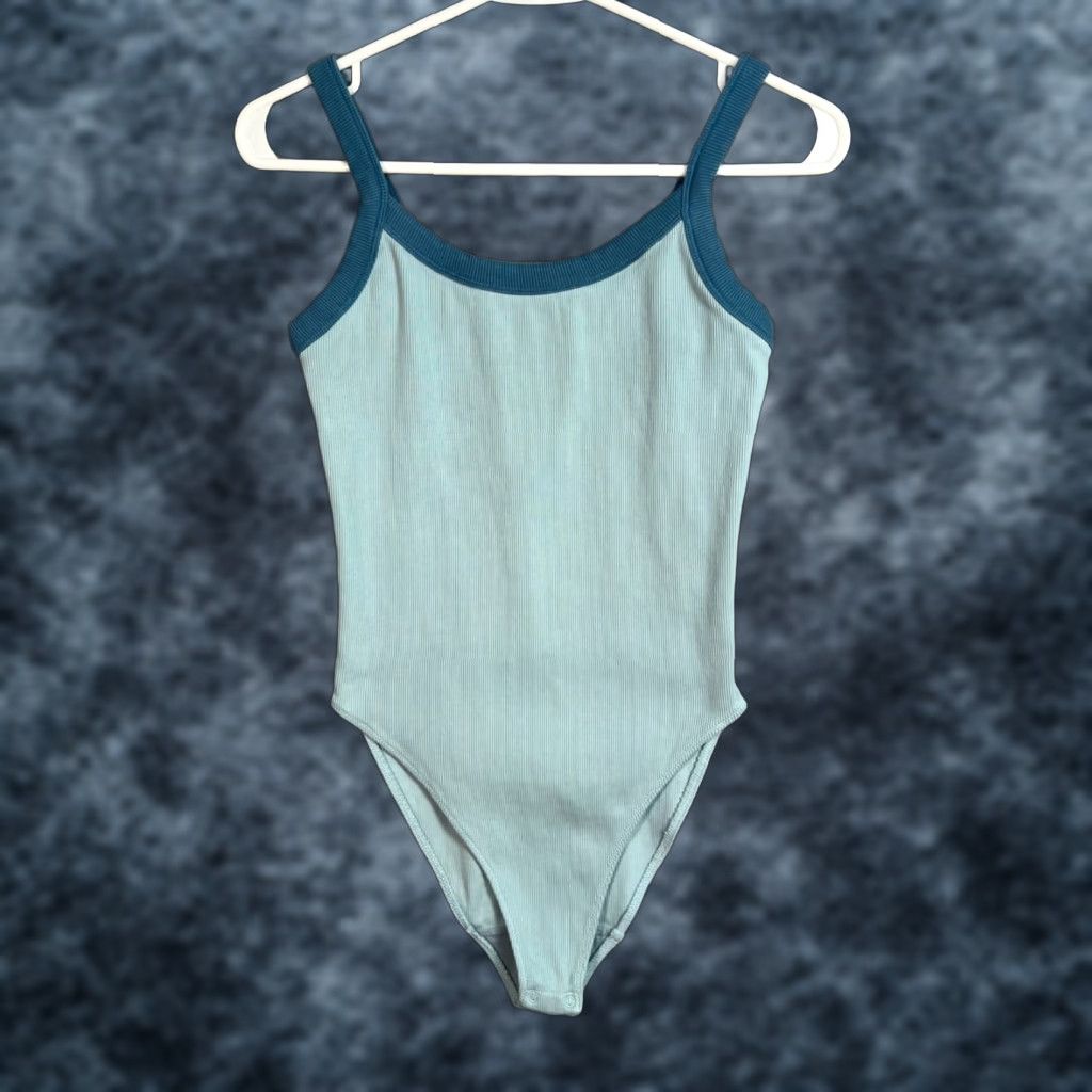 Everlane Everlane Bodysuit - Women - Size Small - Blue - Organic Cotton Blend One-Piece Sleeveless Adult Small - Womens Bodysuit Blue Size S / US 4 / IT 40 - 1 Thumbnail