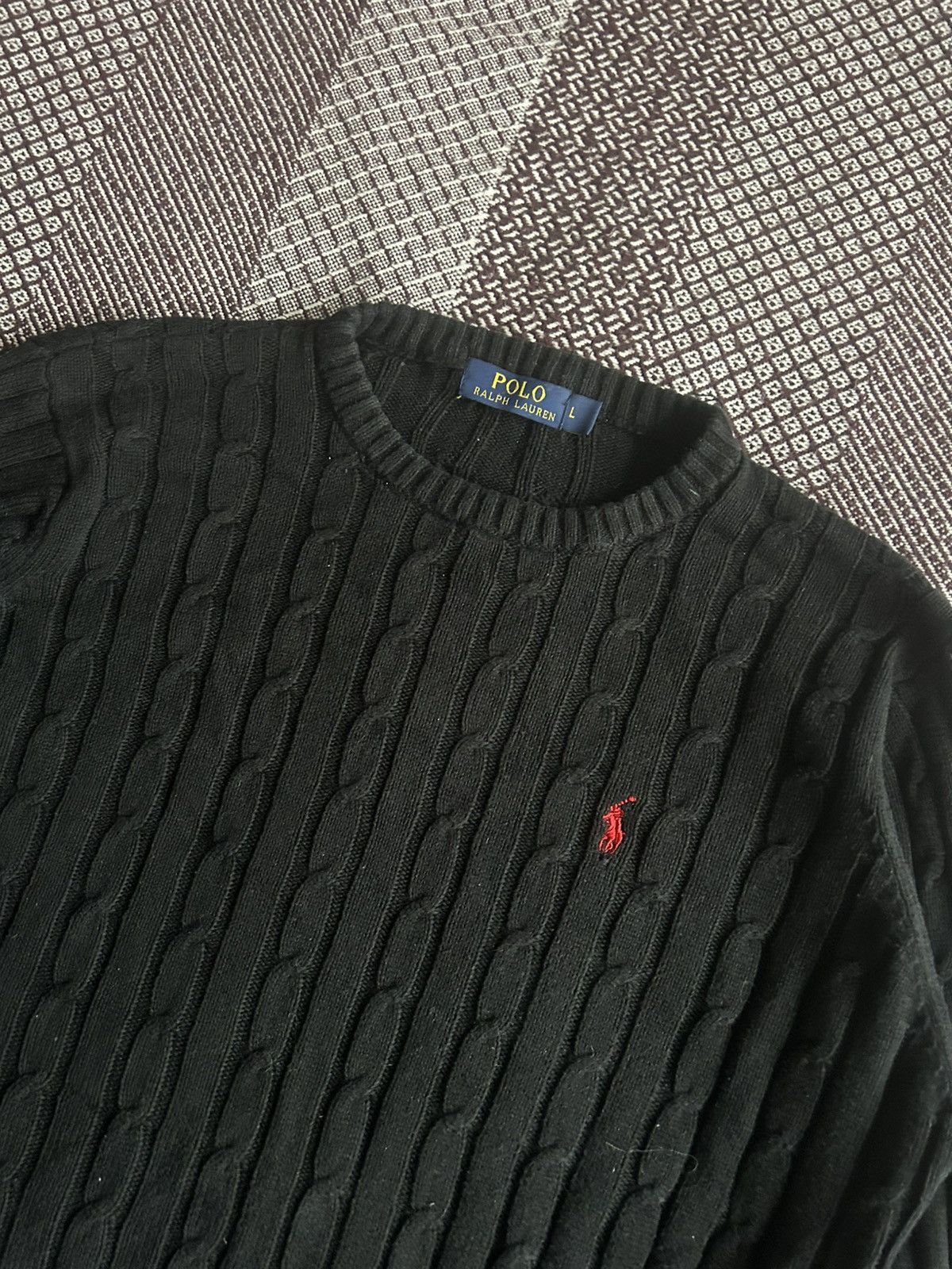 Polo Ralph Lauren Polo Ralph Lauren Sweater Mens Solid Style Black Size Large Size US L / EU 52-54 / 3 - 4 Thumbnail