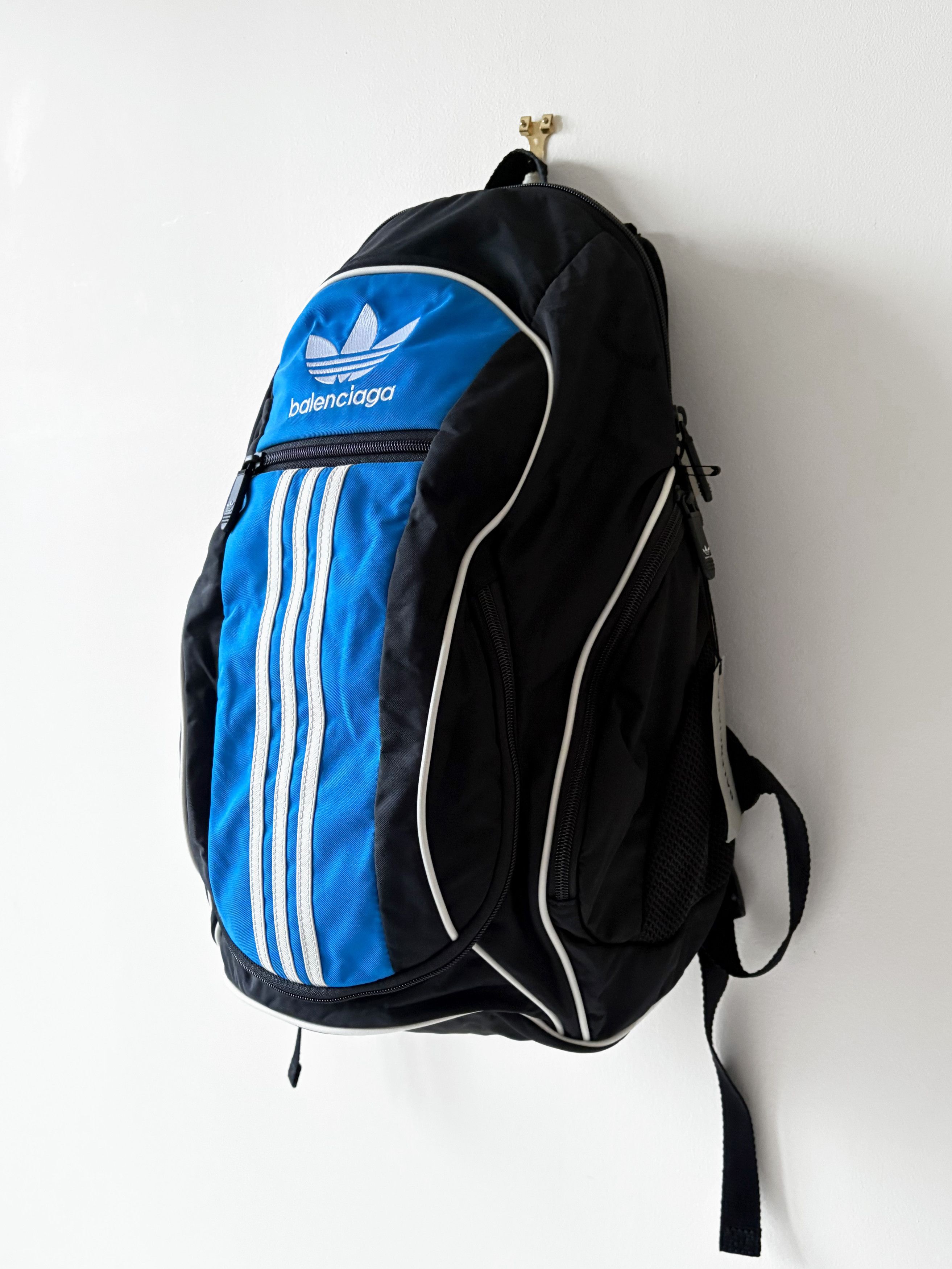 Balenciaga Balenciaga x Adidas backpack recycled nylon backpack Size ONE SIZE - 3 Thumbnail