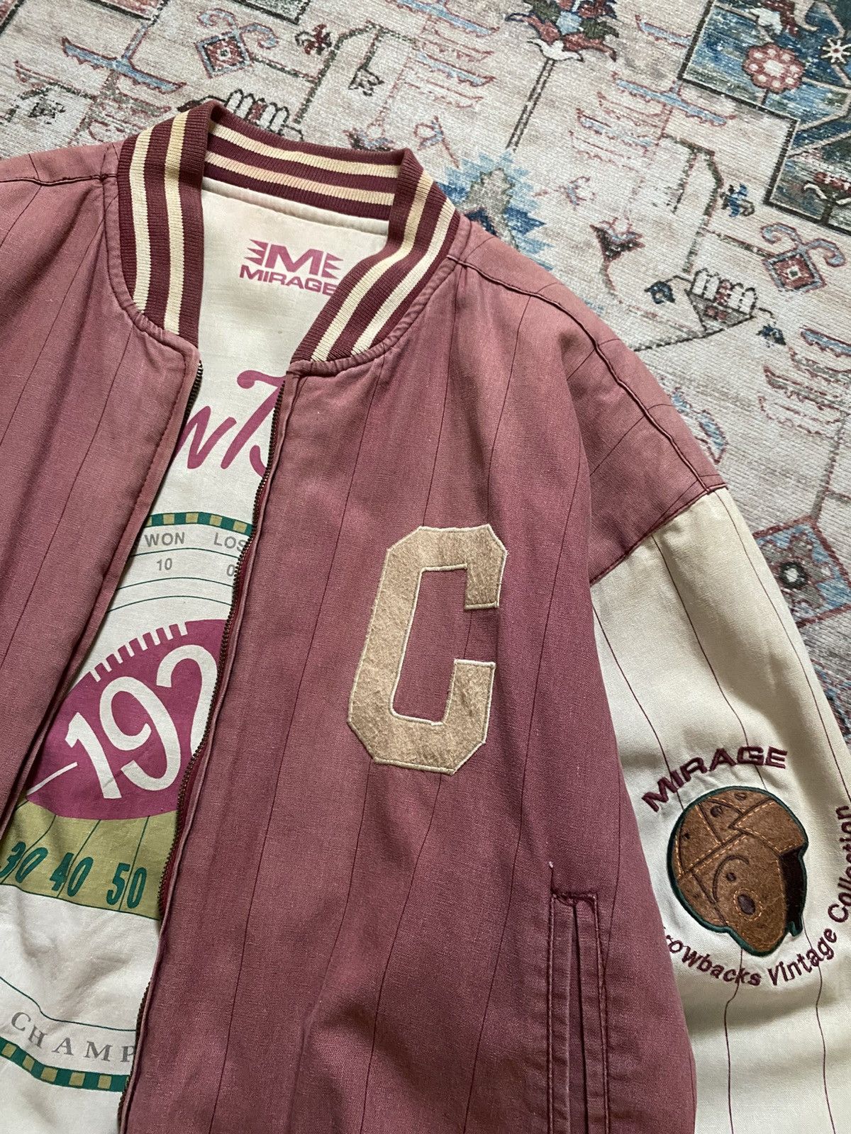 Vintage Vintage Canton Bulldogs NFL Reversible Varsity Jacket Size US M / EU 48-50 / 2 - 9 Thumbnail