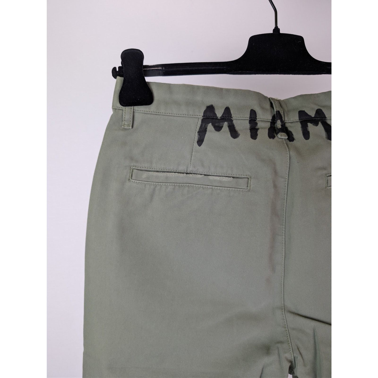 Palm Angels o1rshd1 Seasonal Logo Chino Pants in Military / Black Size US 36 / EU 52 - 15 Thumbnail