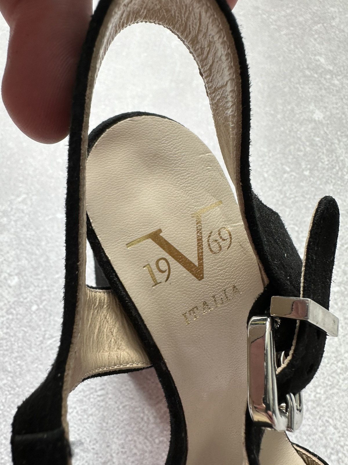 Versace versace 1969 shoes women platform black sz 36 made in Italy Size US 6 / IT 36 - 3 Thumbnail