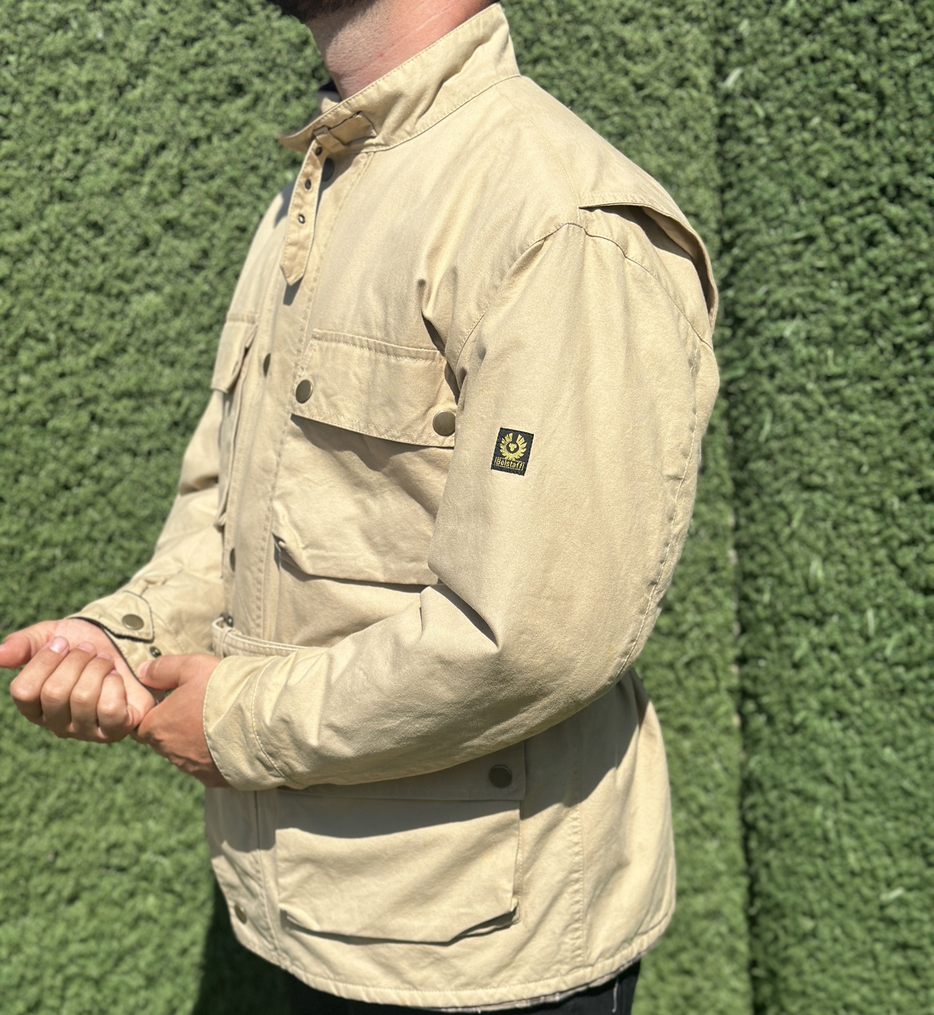 Belstaff Belstaff Wax Rider Motorcycle Motorcycle Bike Beige Size L Size US L / EU 52-54 / 3 - 11 Thumbnail