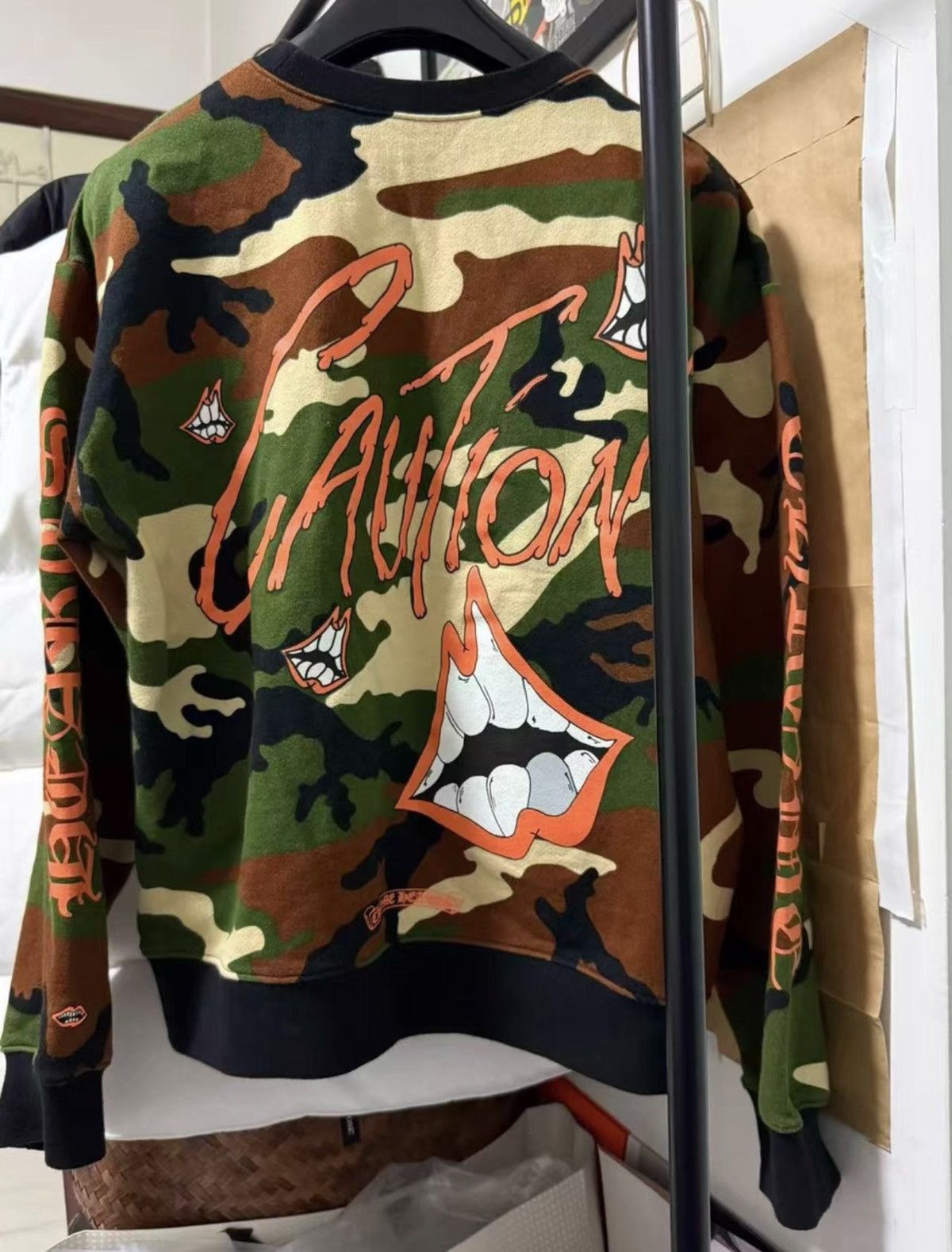 Chrome Hearts Matty Boy Camo Fleece Hooded Sweatshirt - Size L Size US L / EU 52-54 / 3 - 1 Thumbnail