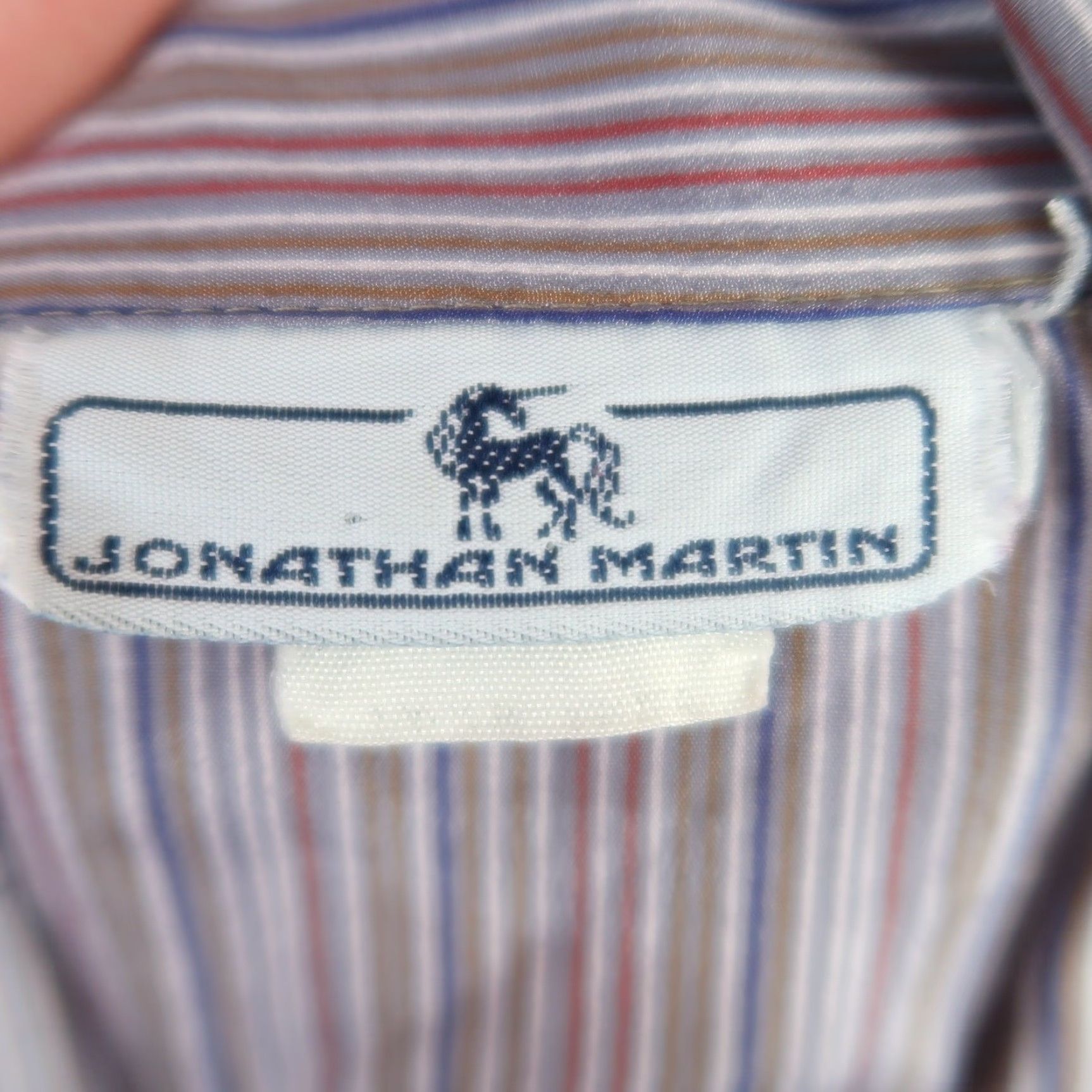 Vintage VINTAGE Jonathan Martin Grey Pinstripe Button Down Blouse Top 10 Adult Womens Long Sleeve 70s Size L / US 10 / IT 46 - 5 Thumbnail