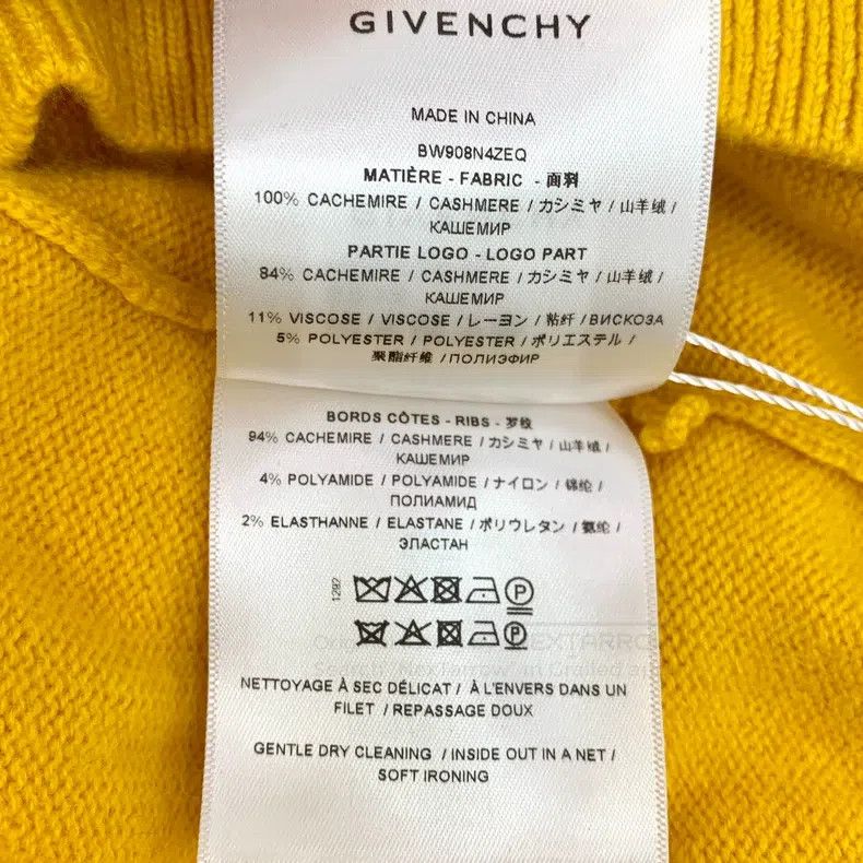 Givenchy Givenchy Orange Logo Fleece Cashmere Crewneck Long Sleeve Size US S / EU 44-46 / 1 - 8 Thumbnail
