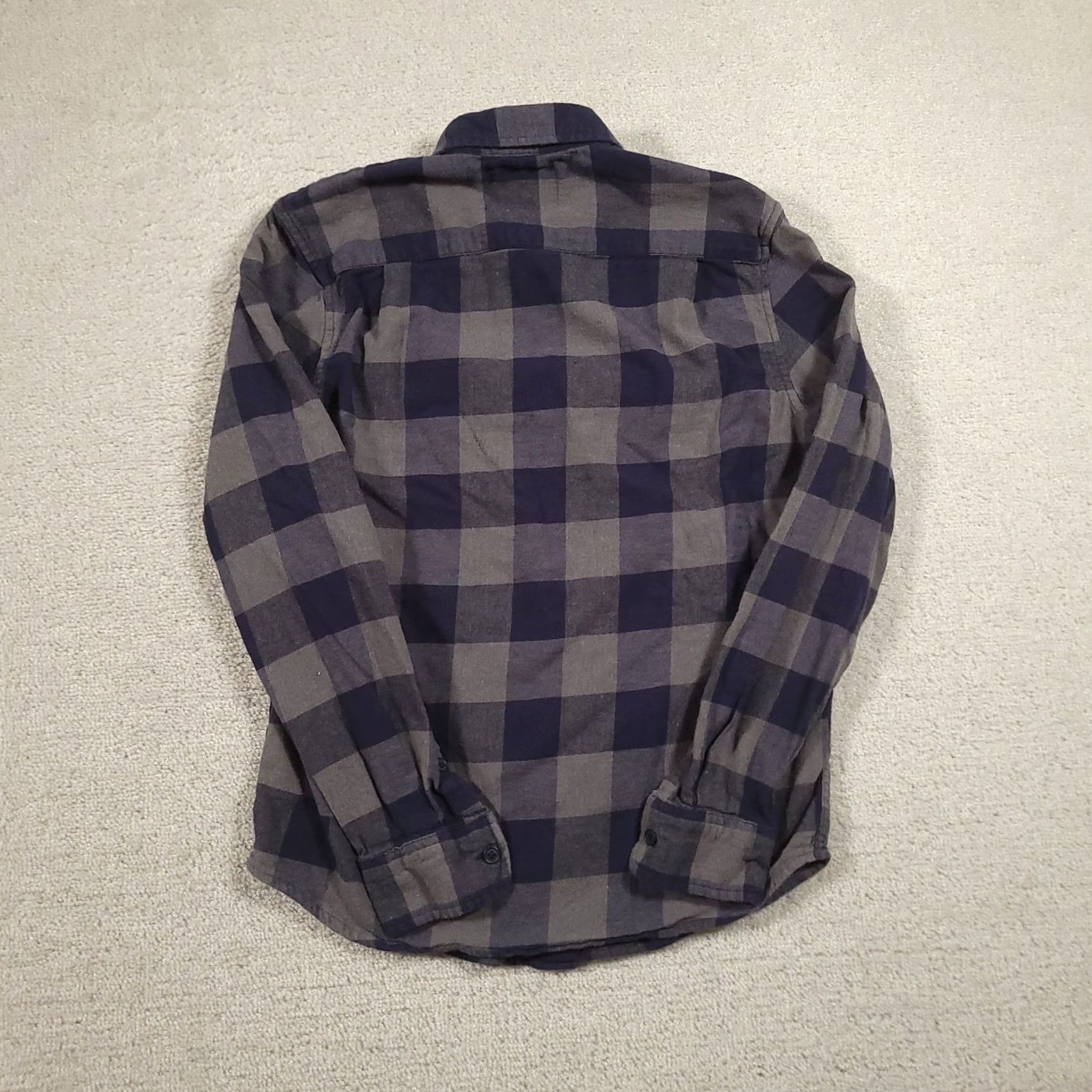 Lucky Brand Lucky Brand Button Up Flannel Shirt Mens S Blue Gray Plaid Casual Shirt Size US S / EU 44-46 / 1 - 7 Thumbnail