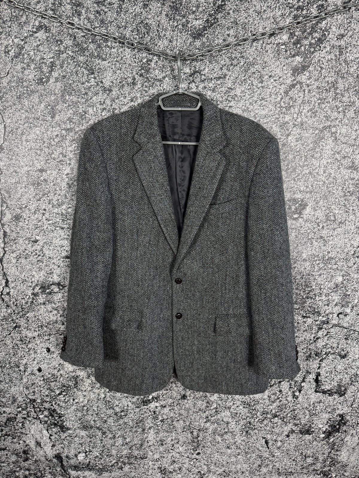Harris Tweed Harris Tweed Pure New Wool Blazer Jacket Vintage Size 40 Size 40R - 1 Thumbnail