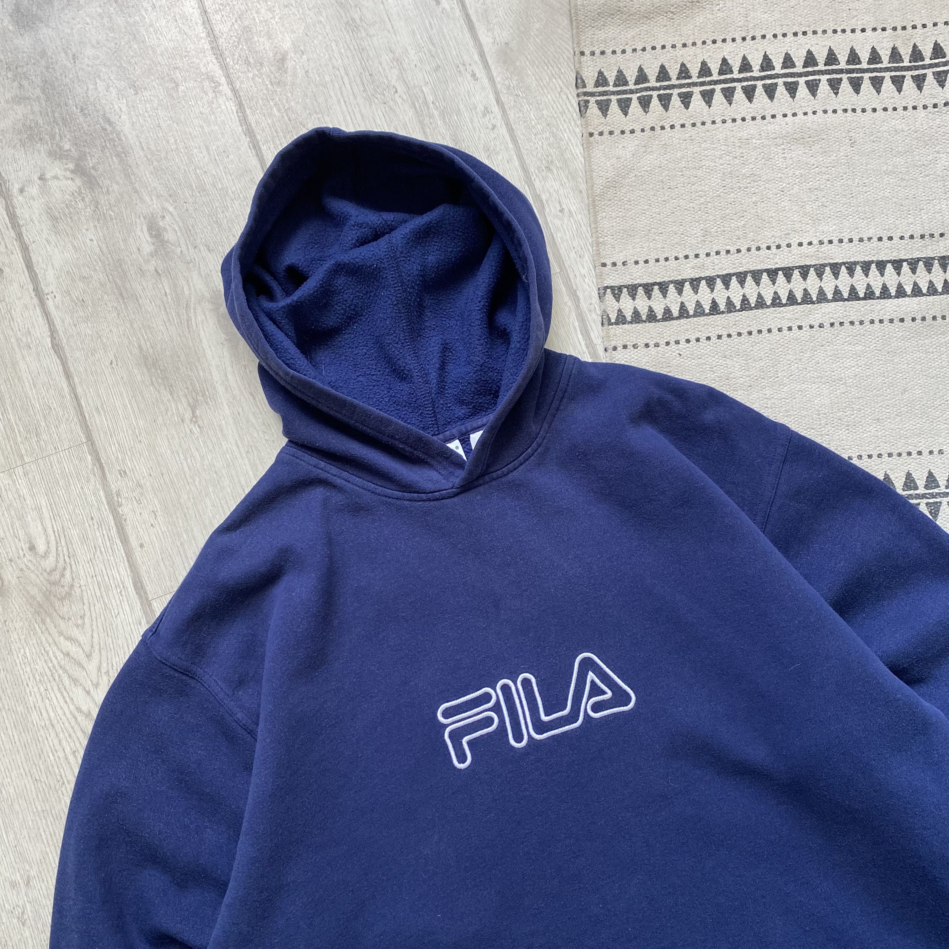 Fila Vintage Fila hoodie center logo Y2K sweatshirt Size US M / EU 48-50 / 2 - 2 Thumbnail