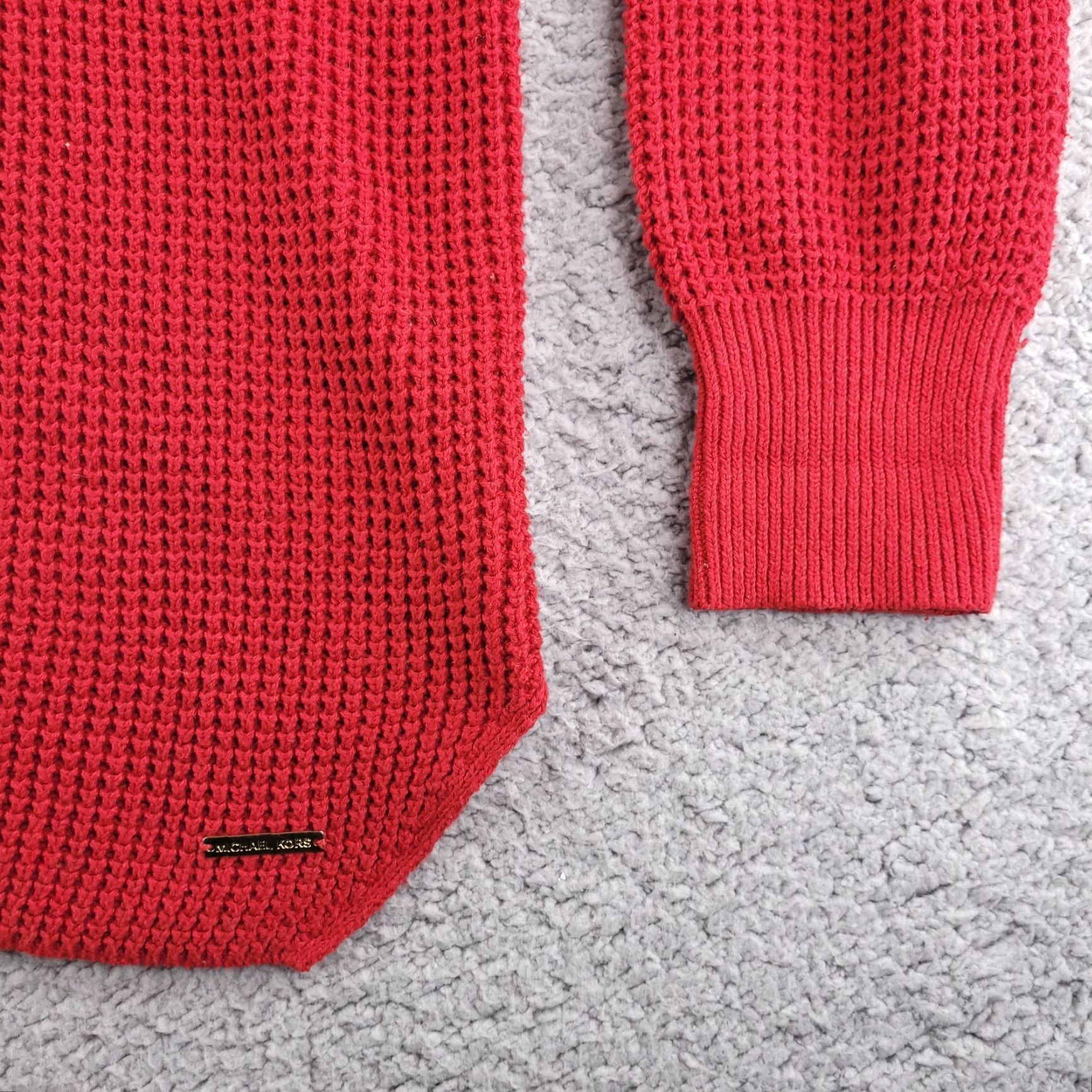 Michael Kors Michael Kors Sweater Turtleneck Women's Medium Red Knit Long Sleeve Pullover Size M / US 6-8 / IT 42-44 - 4 Thumbnail