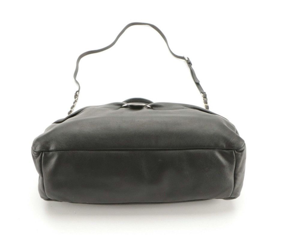 Salvatore Ferragamo Salvatore Ferragamo Black Lambskin 2-Way Bag Gancini Logo Size ONE SIZE - 3 Thumbnail
