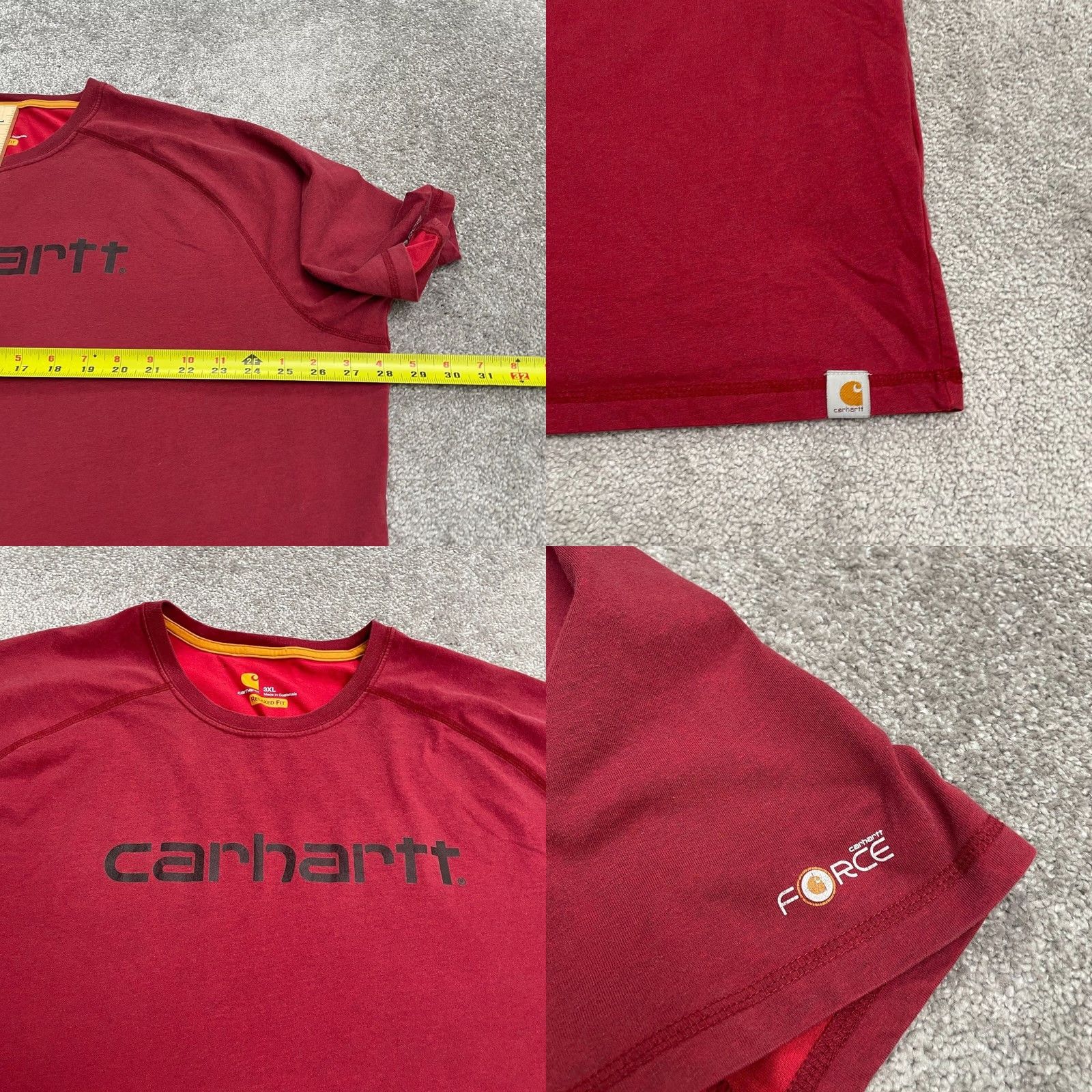 Carhartt Carhartt Force Relaxed Fit T-Shirt Mens Medium Blue Crew Neck Casual Pocket Tee Size US M / EU 48-50 / 2 - 8 Thumbnail