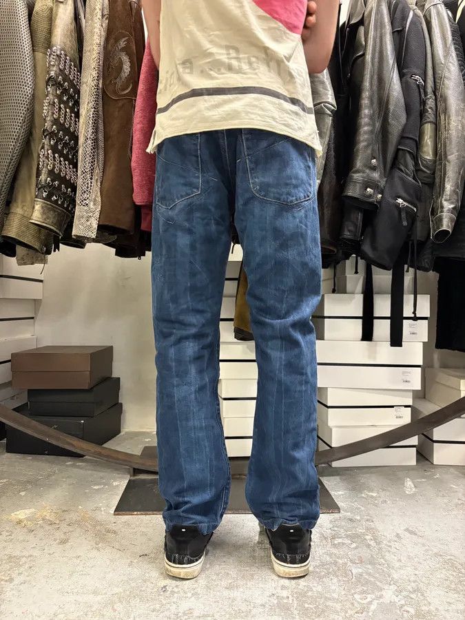 Designer × Marithe + Francois Girbaud × Vintage 2000s Marithé + François Girbaud Navy Brut Denim Jeans Size US 31 - 4 Thumbnail