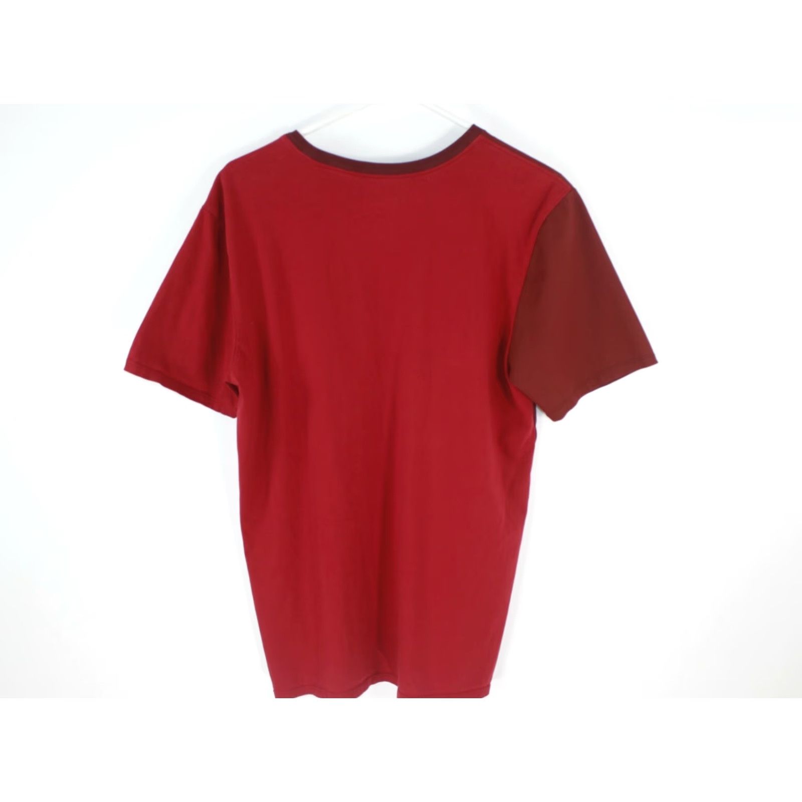 Nike Nike Dri-Fit T-Shirt Mens Athletic Fit Red Short Sleeve Crew Neck Just Do It Logo Large Size US L / EU 52-54 / 3 - 2 Thumbnail