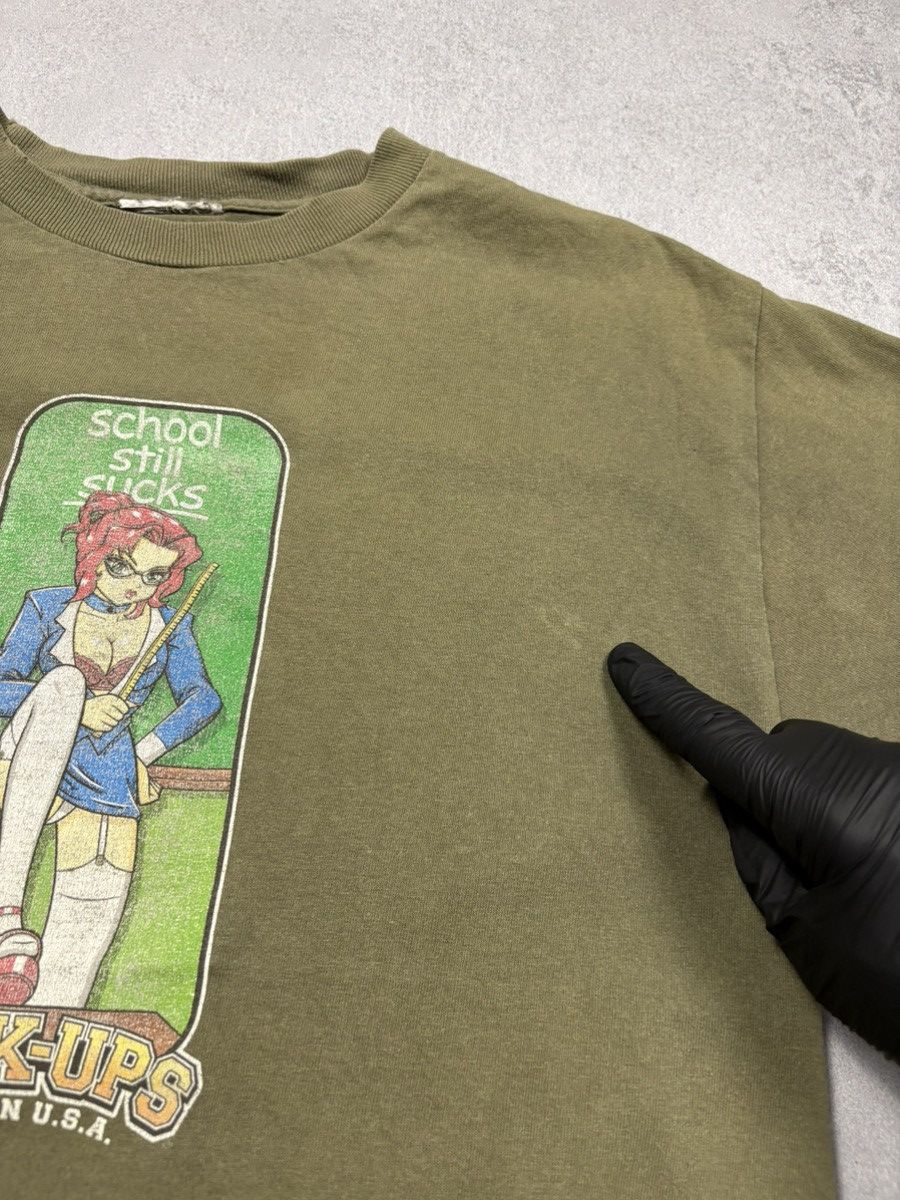 Hook-Ups Vintage Hook-Ups “School Still Sucks” 90s Anime Graphic Tee Size US L / EU 52-54 / 3 - 17 Thumbnail