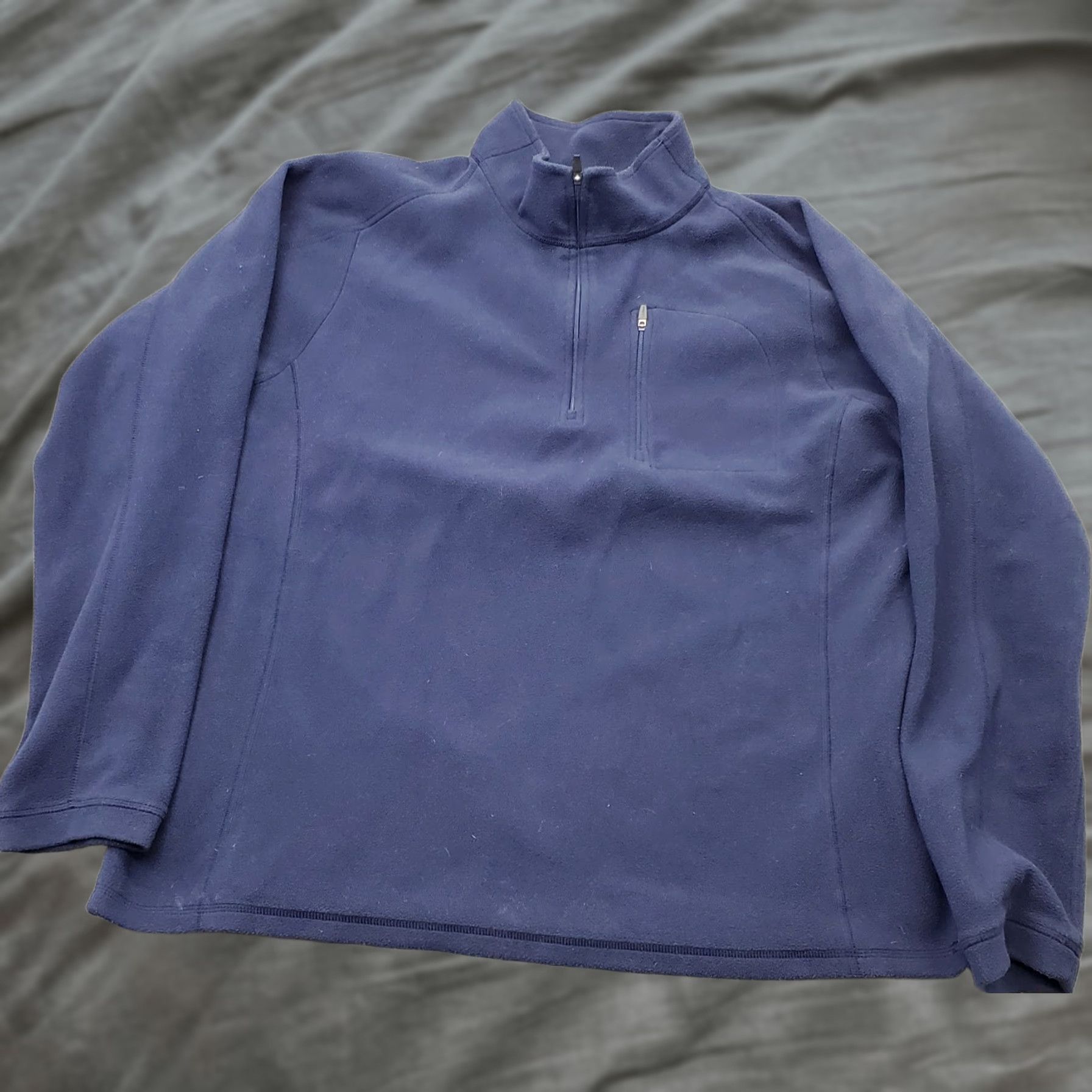 Vintage L.L. Bean Better Sweater Mens XL Blue Fleece Long Sleeve Mock Neck Quarter Zip Shirt Mens XL Blue Pullover Sweater 1/4 Zip Tricks: Size US XL / EU 56 / 4 - 1 Thumbnail