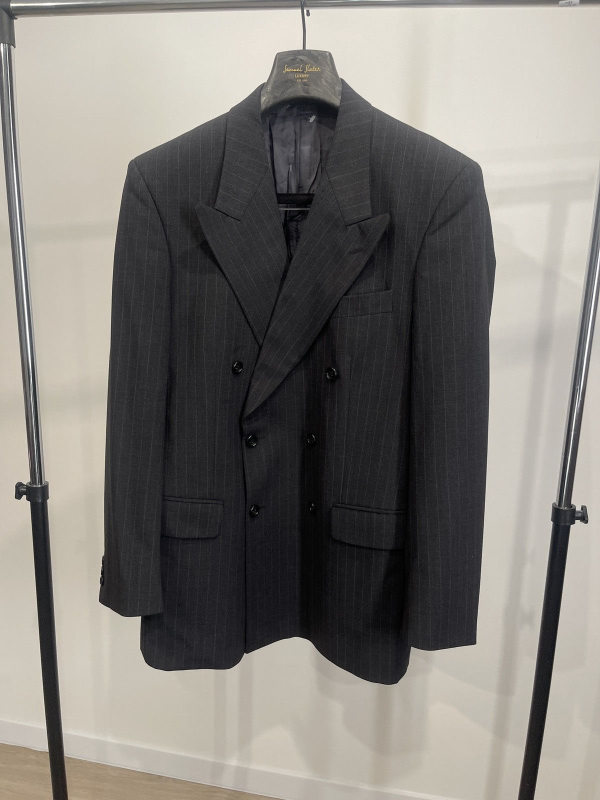 Vintage 🔥Vintage double-breasted blazer turo classic jacket coat Size 40L - 2 Thumbnail