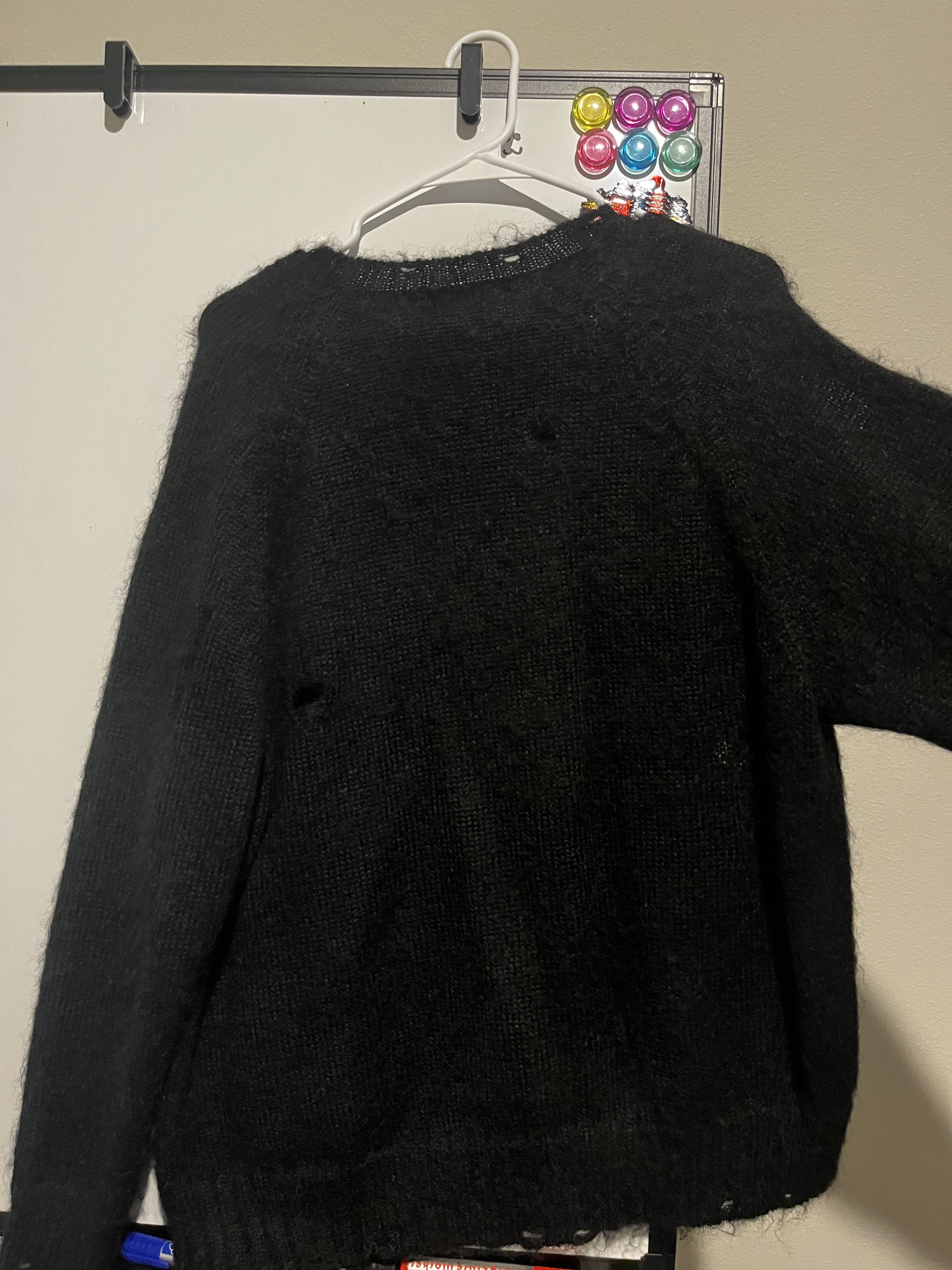 Japanese Brand × Jun Takahashi × Undercover Undercover Jun Takahasi Distressed Sweater Black Size US M / EU 48-50 / 2 - 4 Thumbnail