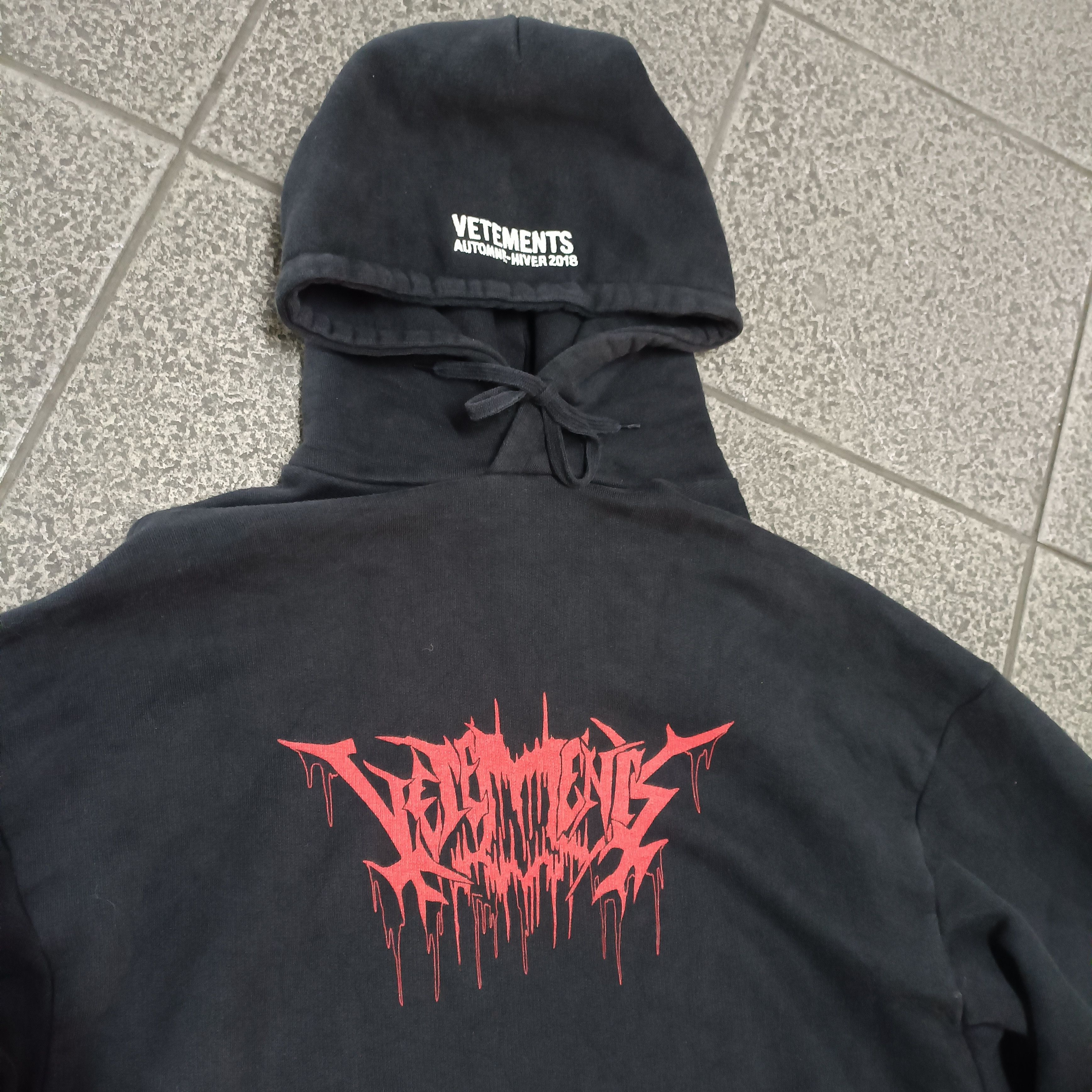 Vetements Vetement heavy metal tour logo hoodie rare Size US S / EU 44-46 / 1 - 5 Thumbnail