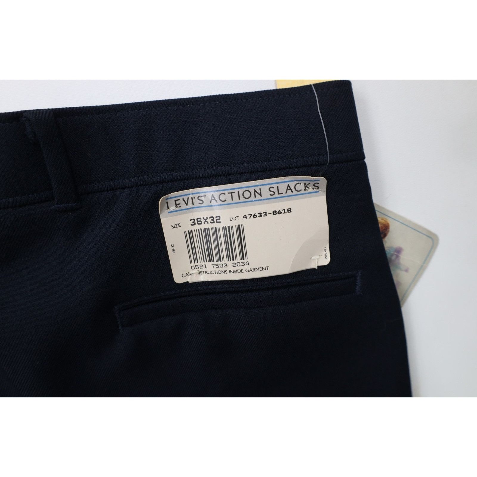 Levi's Deadstock Vintage 80s Levis Knit Flared Chino Pants Size US 34 / EU 50 - 15 Thumbnail