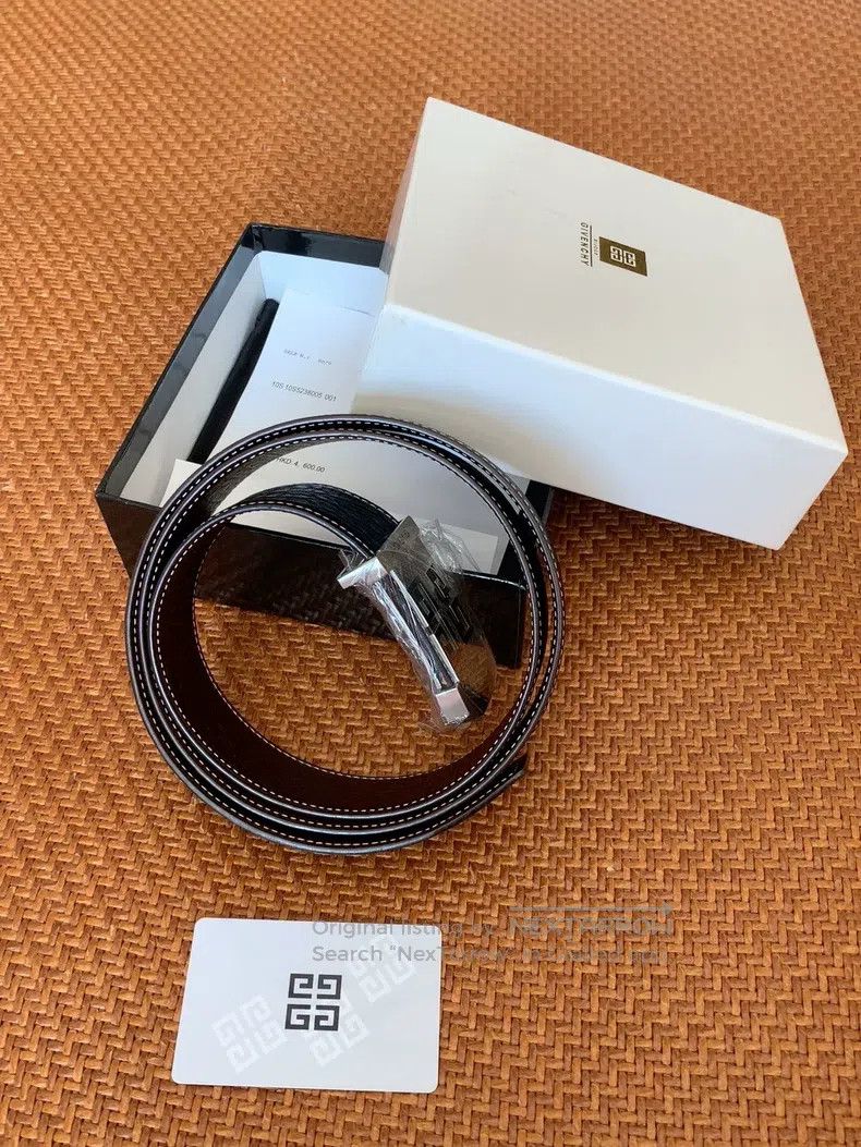 Givenchy Givenchy Black Crocodile Pattern Belt Size ONE SIZE - 4 Thumbnail