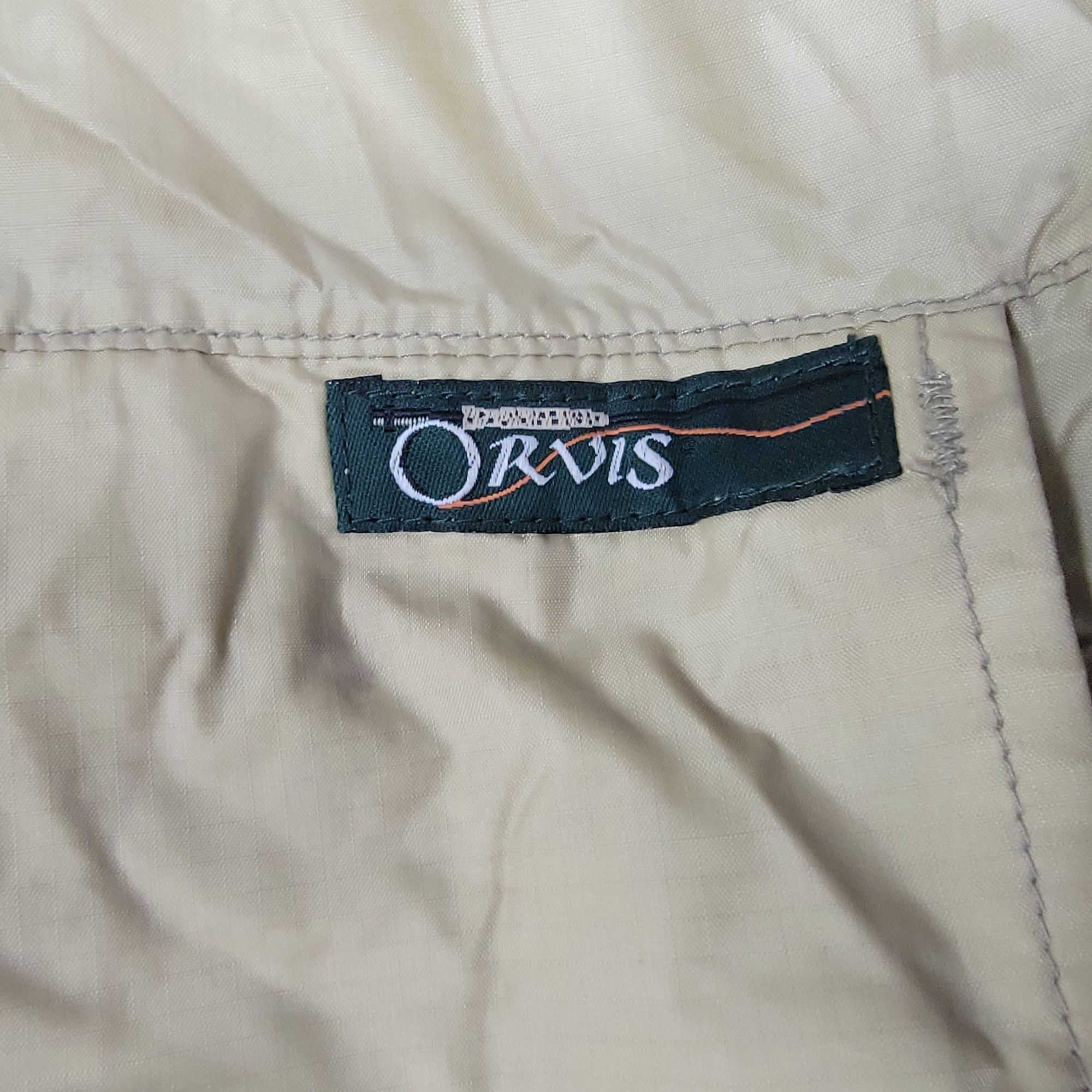 Orvis Orvis Mens Large Beige Fly Fishing Shell Jacket Hooded Coat Size US L / EU 52-54 / 3 - 4 Thumbnail