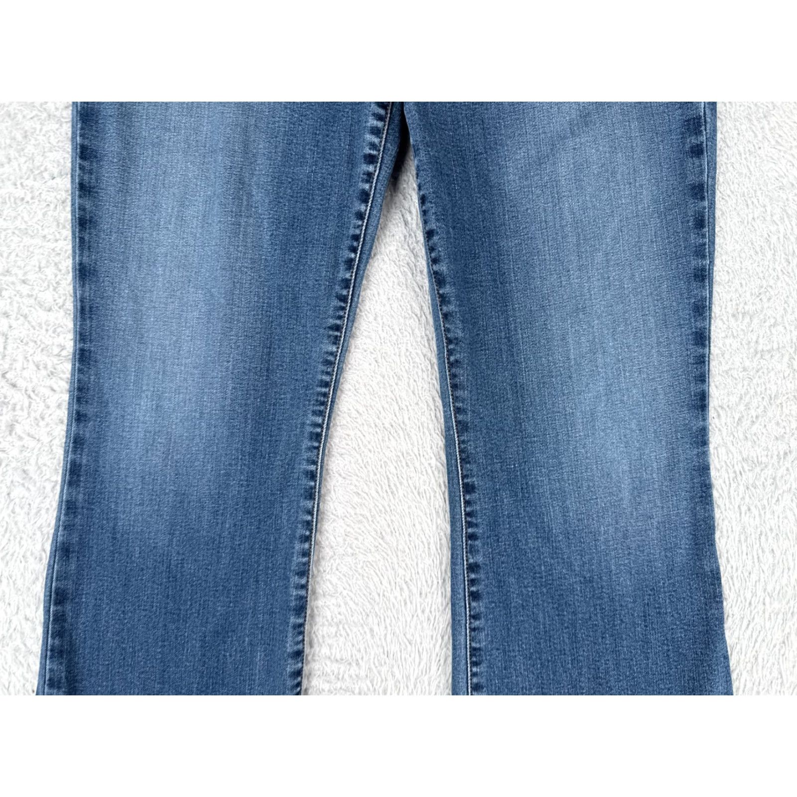 Anthropologie Level 99 Jeans Women Bootcut Jeans 31 Blue Denim Mid Rise 30x28 Cotton Size 24" / US 00 / IT 34 - 3 Thumbnail