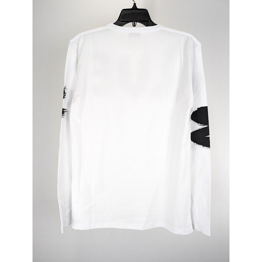 Alexander McQueen o1rshd1 Spray Logo Long Sleeve T-Shirt in White Size US S / EU 44-46 / 1 - 9 Thumbnail
