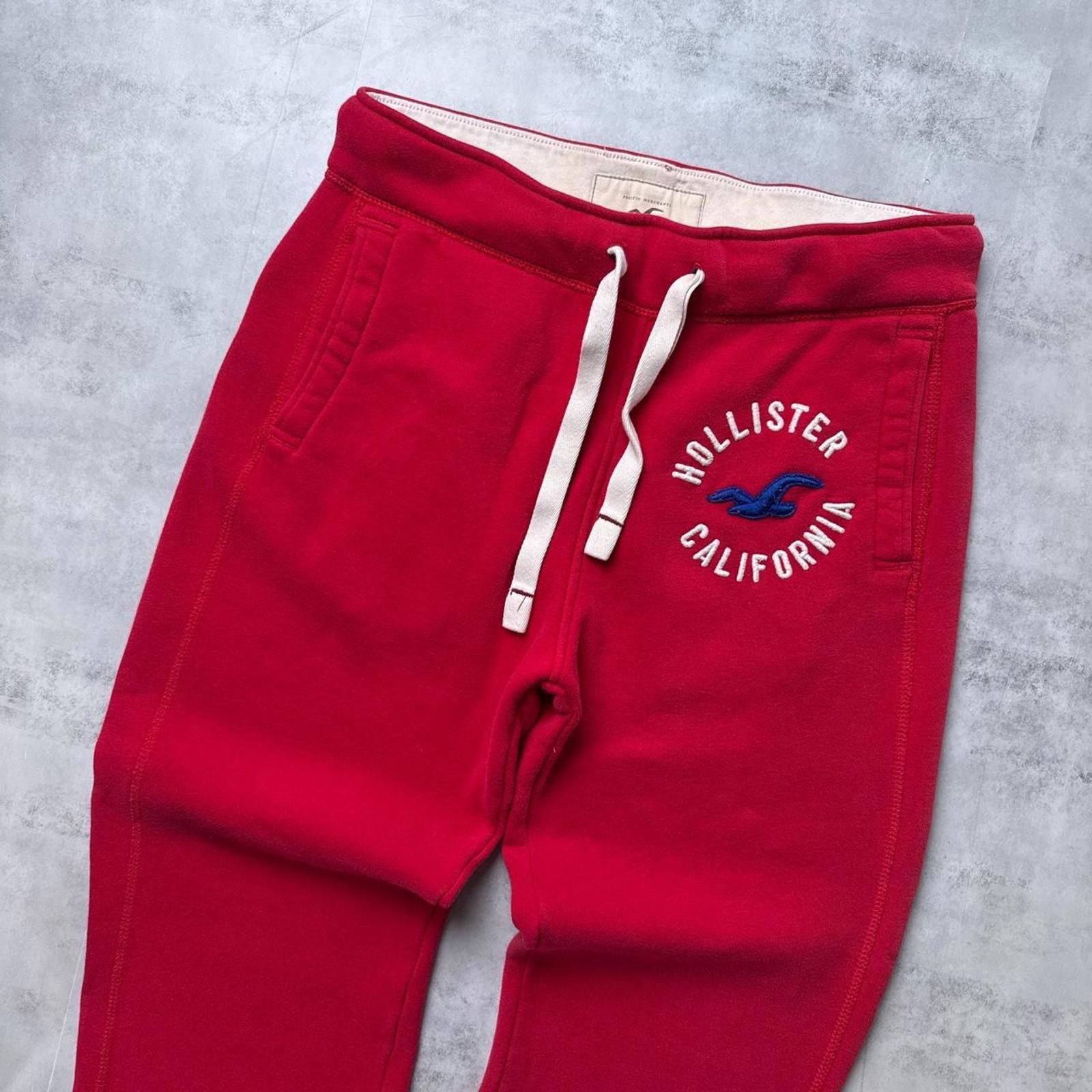 Other Y2K Hollister 00s Red Sweatpants Size 28" / US 6 / IT 42 - 4 Thumbnail