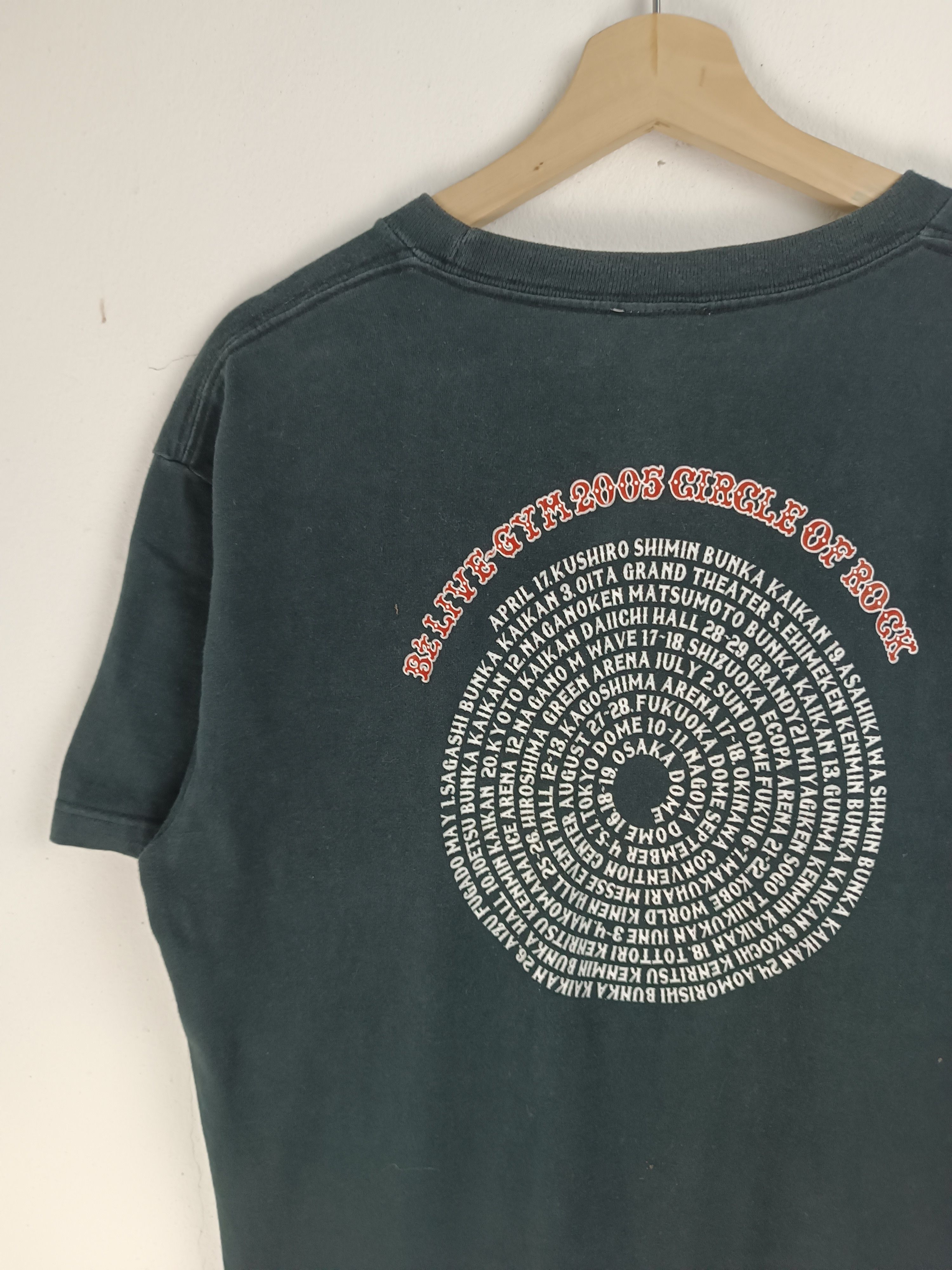 Band Tees VINTAGE '05 B'z LIVE-GYM 2005 "CIRCLE OF ROCK" VERY RARE TEE Size US L / EU 52-54 / 3 - 11 Thumbnail