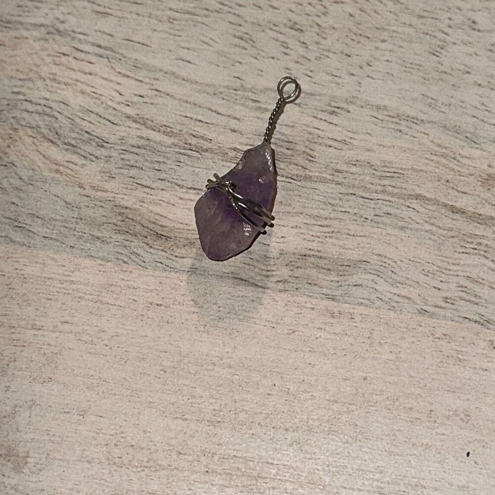 Other Small Artisan Handmade Raw Amethyst Drop Pendant | Sz OS Size ONE SIZE - 2 Thumbnail