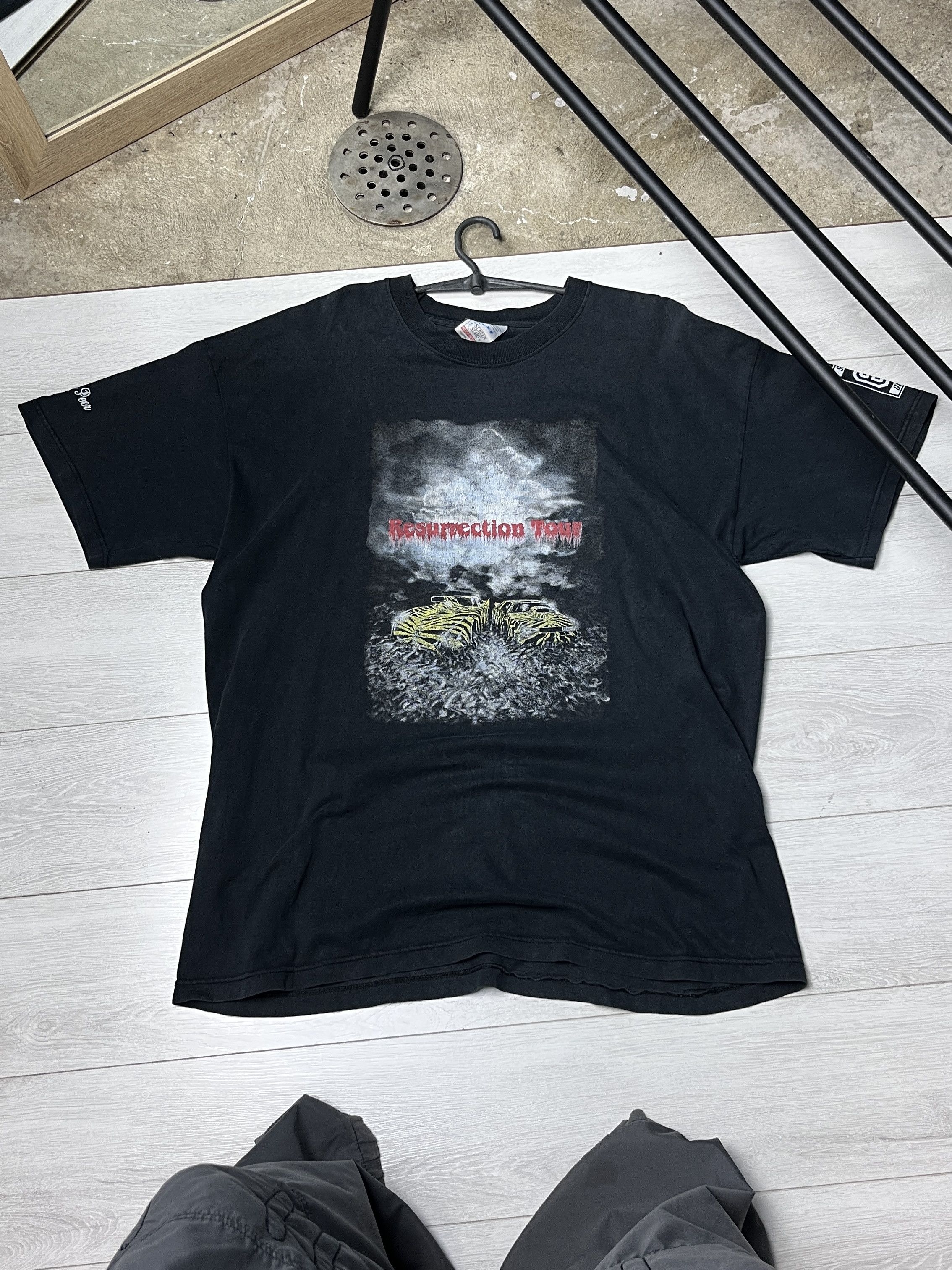 Vintage 1990s KATH BROS. DRAG RACING RESURRECTION TOUR TEE - № 983 Size US XXL / EU 58 / 5 - 1 Thumbnail