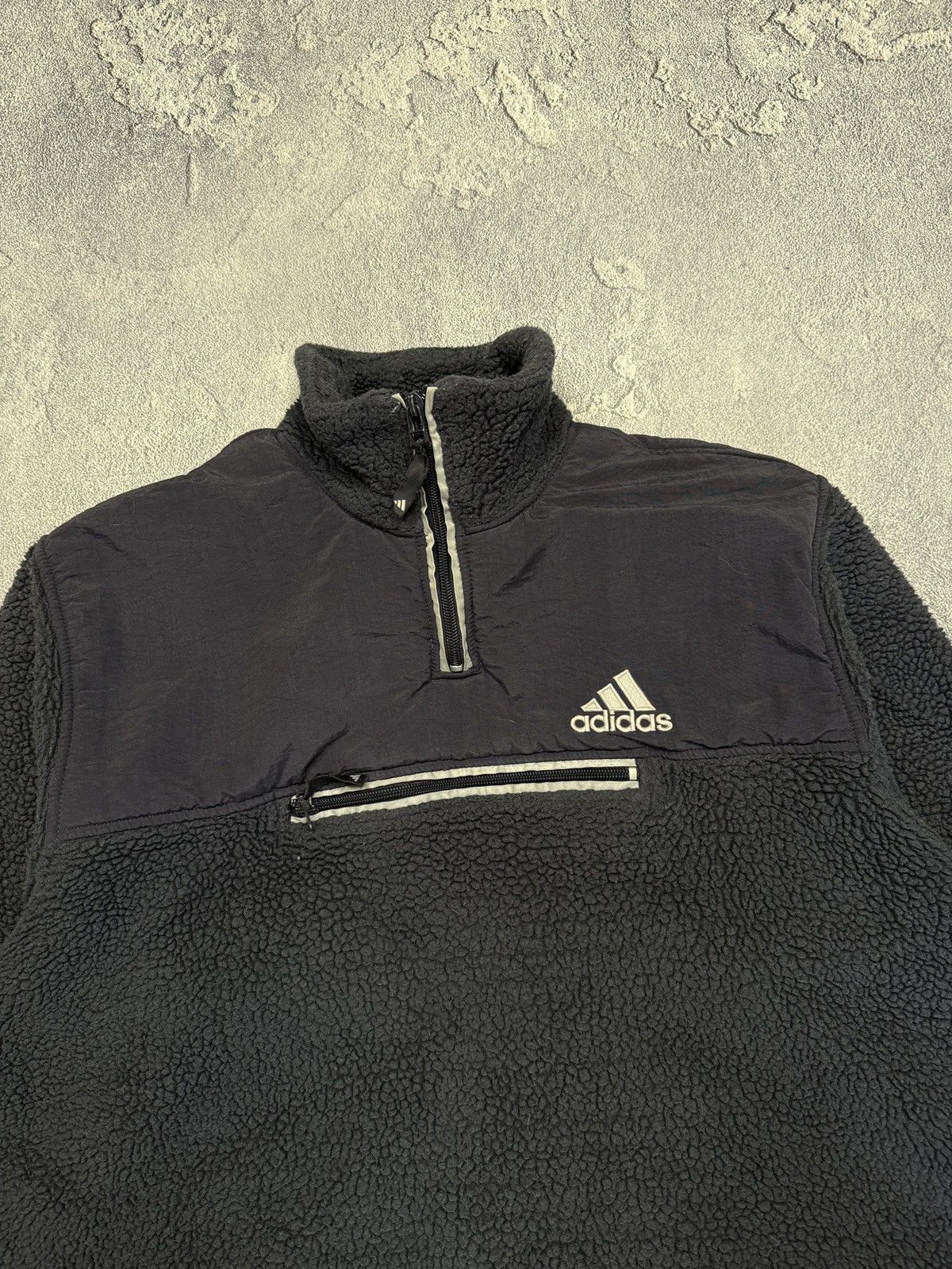 Adidas Adidas Vintage Fleece Jacket 1/4 zip Size S Size US S / EU 44-46 / 1 - 2 Thumbnail