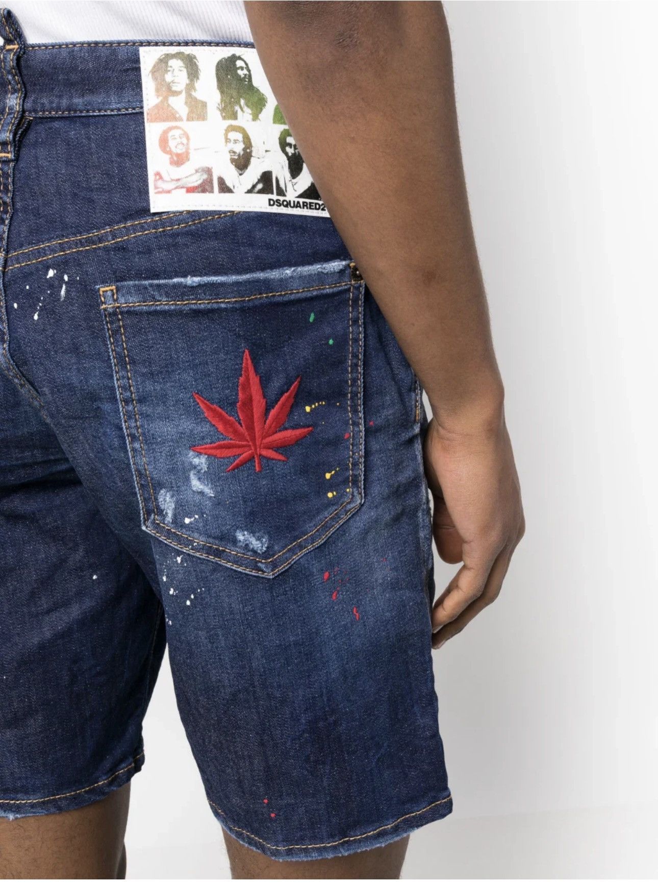 Dsquared2 Dsquared2 x Bob Marley distressed denim shorts size 54 Size US 38 / EU 54 - 20 Thumbnail