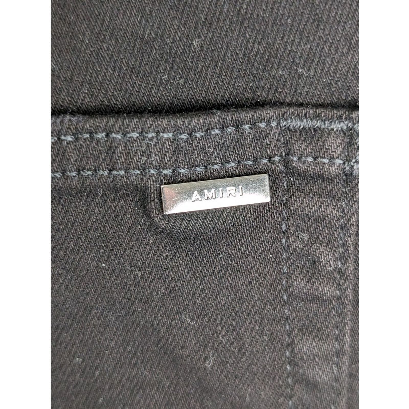 Amiri o1rshd1 Q:2 / MX1 Bandana Jeans in Black 30 Size US 30 / EU 46 - 18 Thumbnail