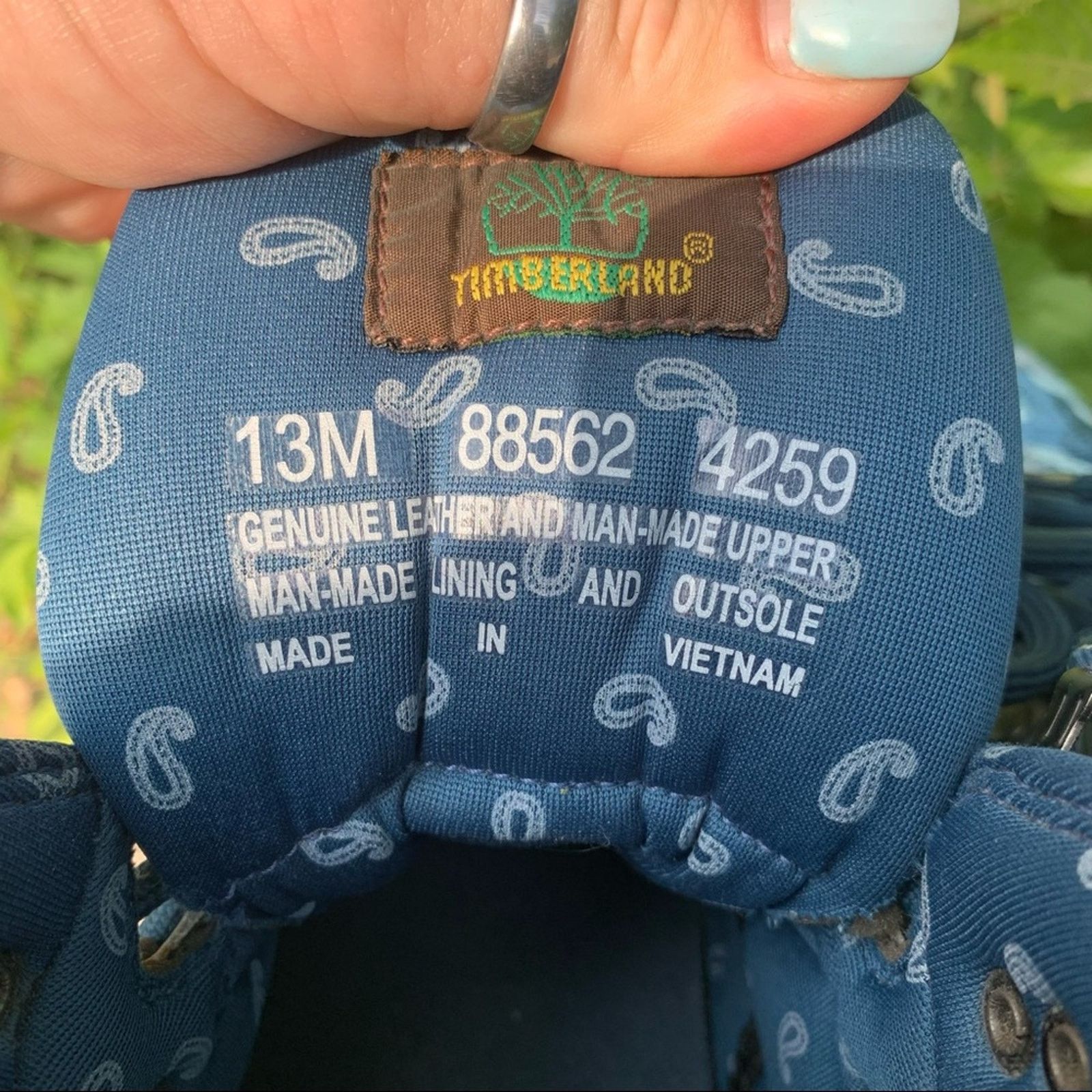 Timberland Timberland Euro blue camo boot pattern hiking boots 13M Size US 13 / EU 46 - 3 Thumbnail
