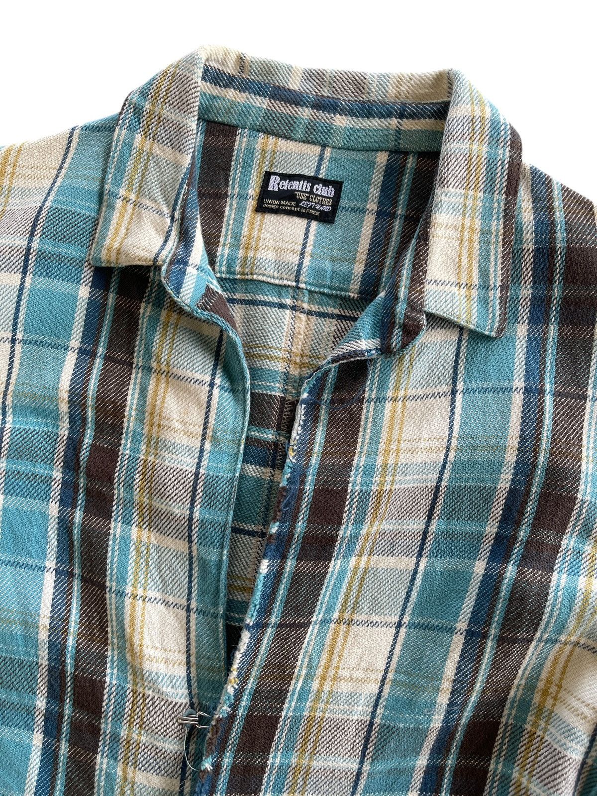 Japanese Brand CH-777 Attack The Mind 7 "Retentis" Plaid Shirt Size US XS / EU 42 / 0 - 5 Thumbnail