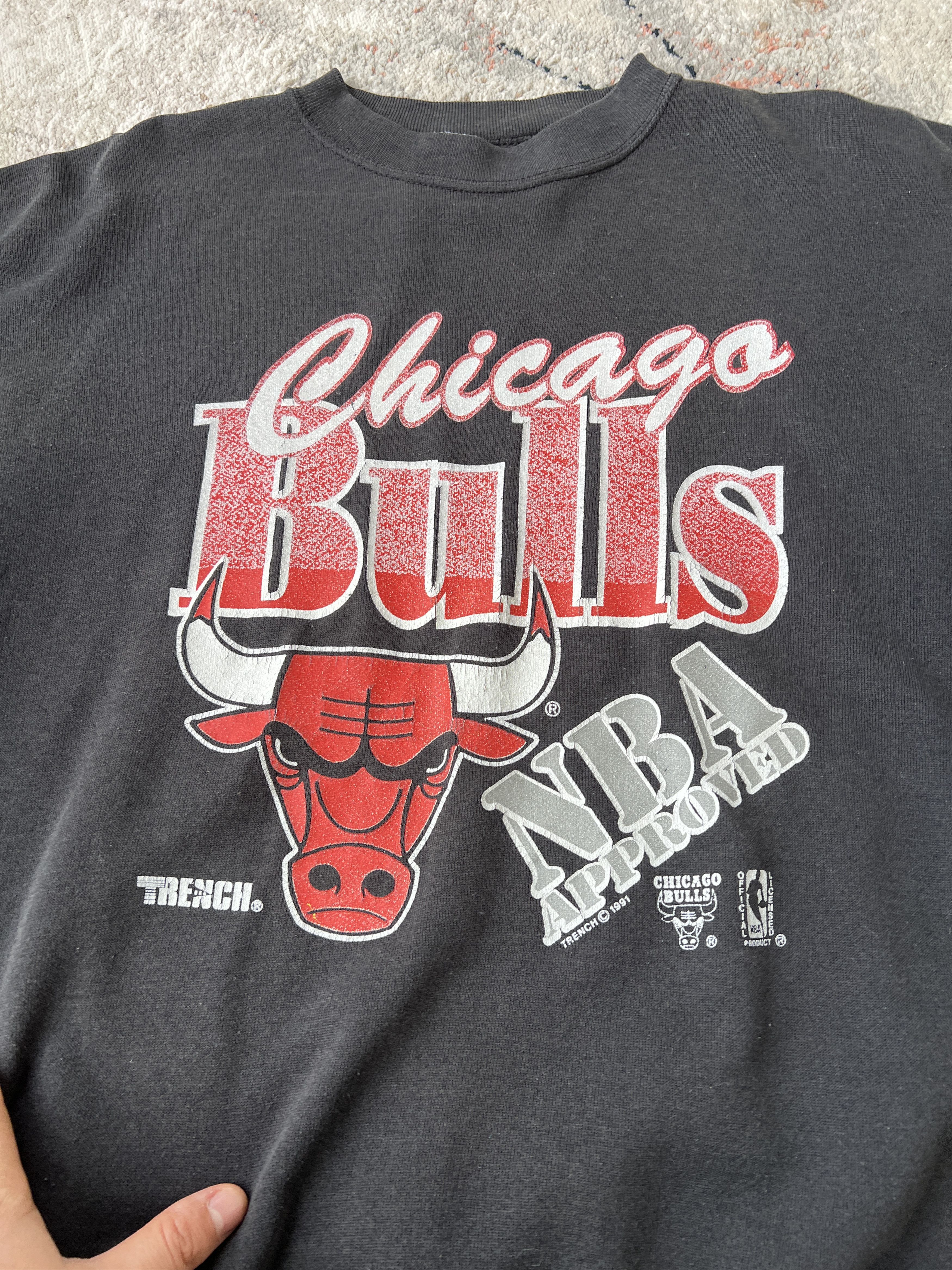 Vintage Chicago Bulls 1991 NBA Vintage Sweatshirt Size US XL / EU 56 / 4 - 2 Thumbnail