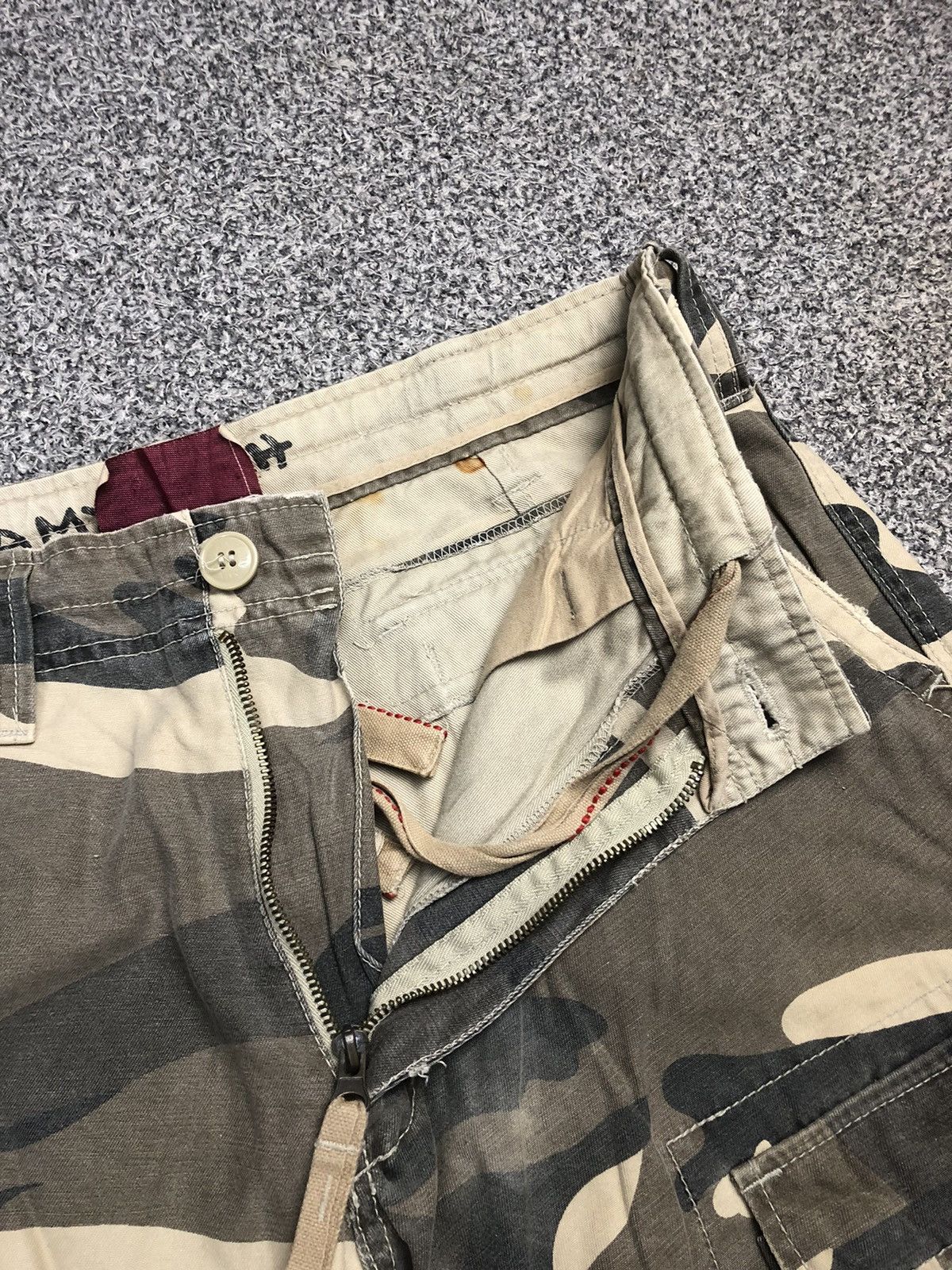 Japanese Brand × Vintage Vintage Y2K AMX AND FITCH Camo Multi Pocket Cargopants Size US 32 / EU 48 - 5 Thumbnail