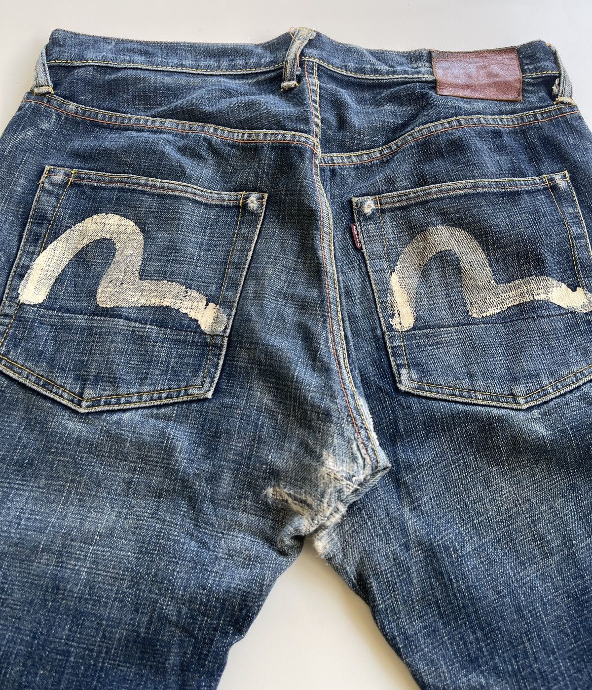 Evisu Evisu Daicock Distressed Selvedge Denim Size US 34 / EU 50 - 9 Thumbnail