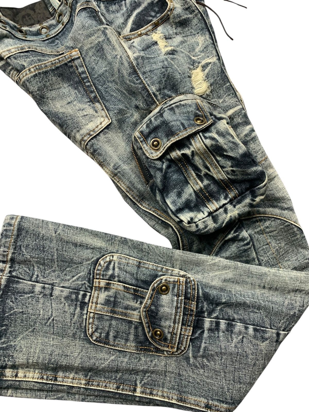 LOWBOX Y2k LOWBOX double waist flared seditionaries 3D pocket ifsix Size US 30 / EU 46 - 12 Thumbnail