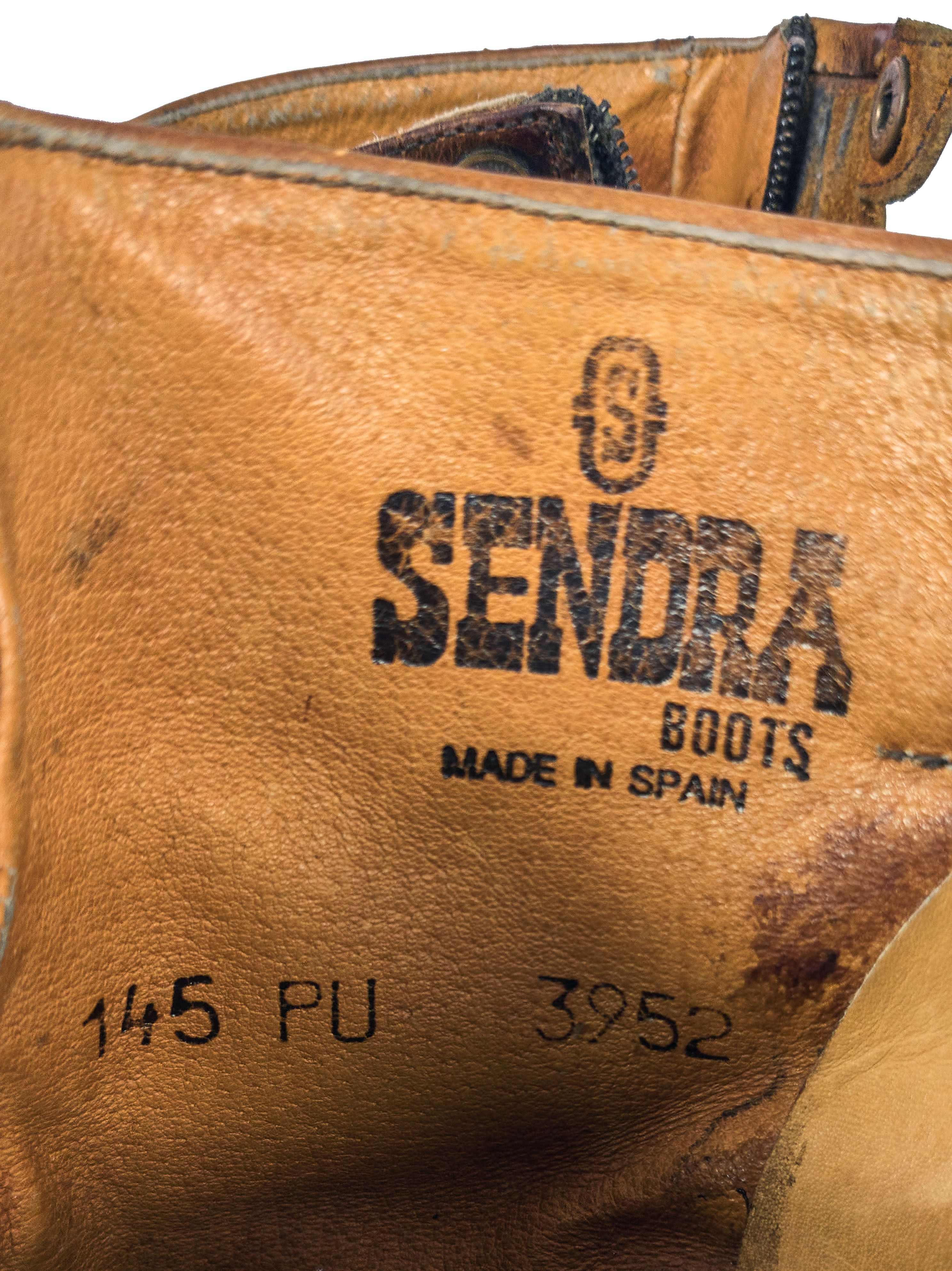 Cowboy Equipment × Genuine Leather × Sendra Sendra Spanish Western women's leather zip boots, buffalo Size US 10 / IT 40 - 14 Thumbnail