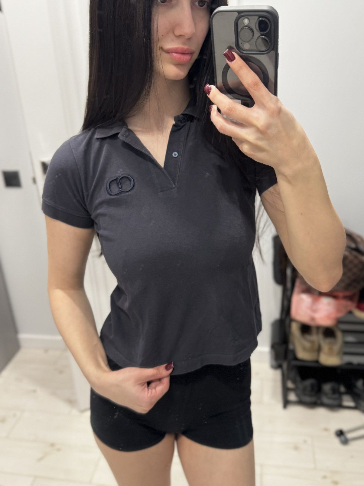 Dior Dior Minimalist Polo Shirt Womens Color Faded Size S / US 4 / IT 40 - 5 Thumbnail