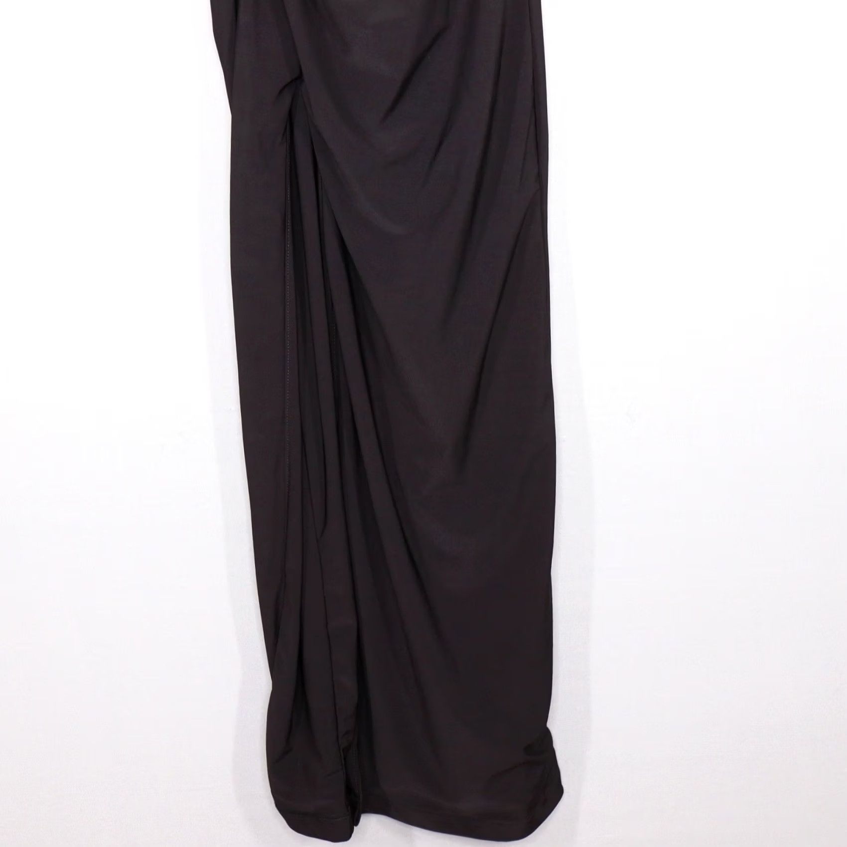Vintage VINTAGE CLUB L LONDON Kate Maxi Dress Square Neck Slit Black, 0, Sleeveless, Bodycon, Party/Cocktail, Formal, Maxi Dress Women, Satin? Size S / US 4 / IT 40 - 5 Thumbnail