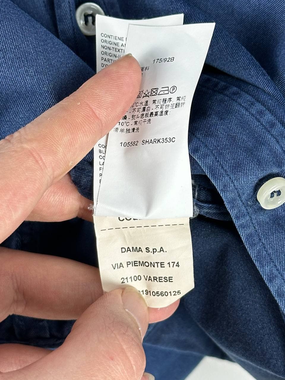 Designer × Paul & Shark Paul & Shark Yachting Indigo Wash Clear Fit Shirt Luxury Size US M / EU 48-50 / 2 - 10 Thumbnail