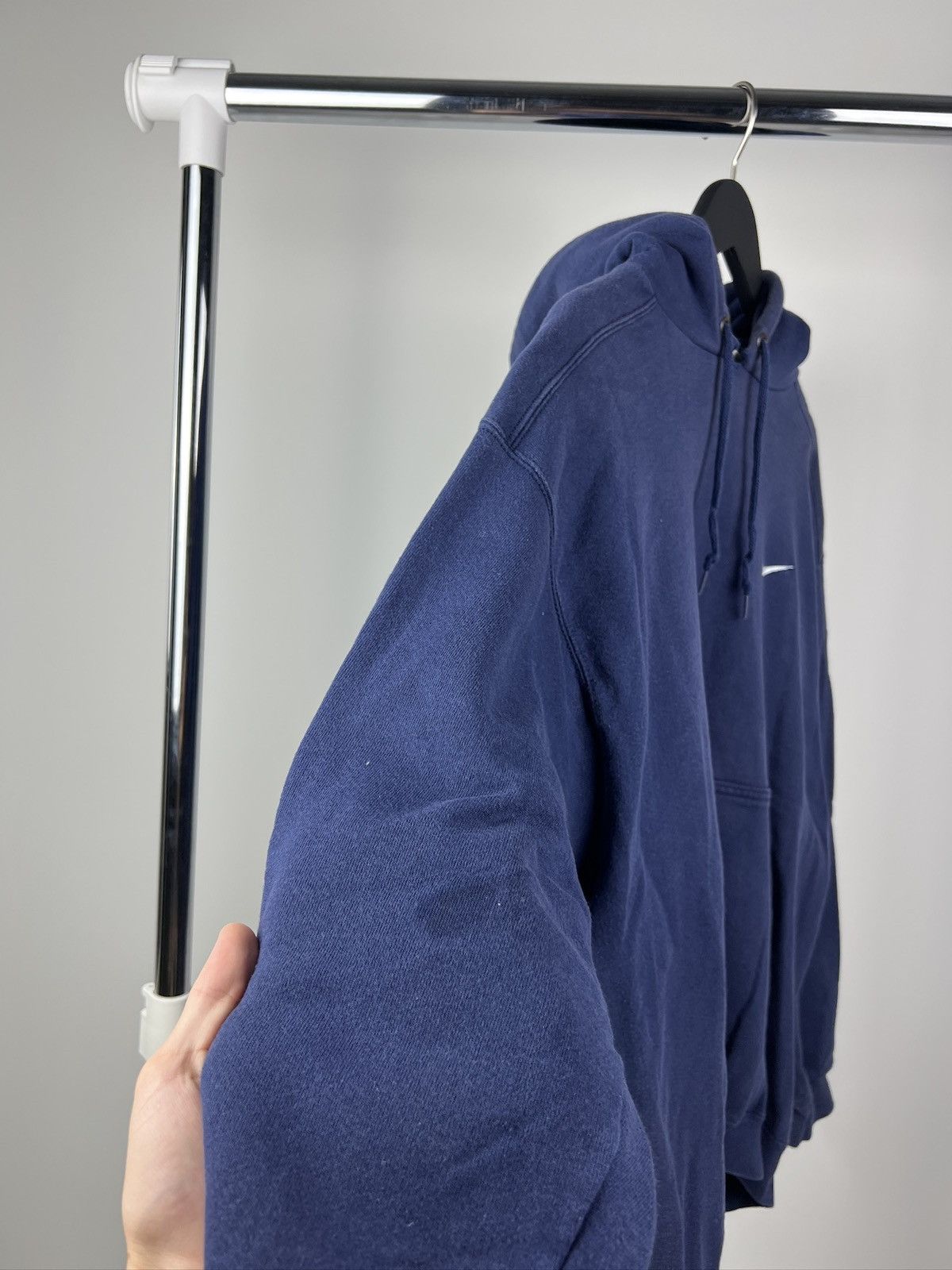 Nike True 90s Vintage Nike Hoodie Faded Blue Made in USA Size US M / EU 48-50 / 2 - 4 Thumbnail