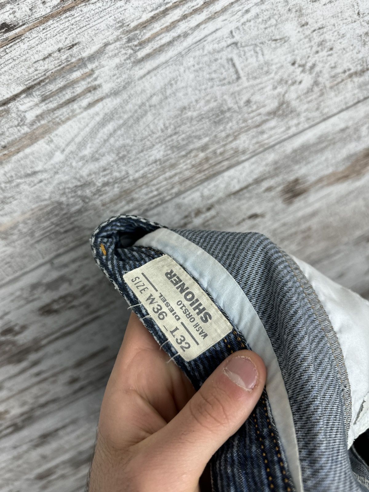 Diesel × Diesel Black Gold × Vintage Mens Vintage Diesel denim jeans luxury avant garde size 36 Size US 36 / EU 52 - 17 Thumbnail