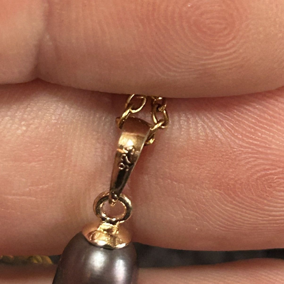 Handmade Handcrafted genuine Tahitian baroque pearl pendant necklace Size ONE SIZE - 4 Thumbnail